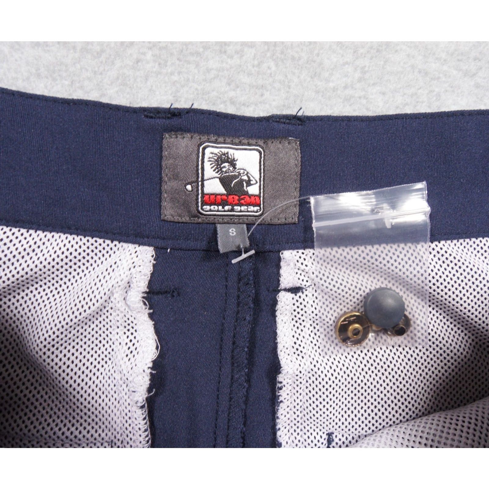 Vintage Urban Golf Gear Shorts Mens Small Blue Chino Stretch Flat Front 11" Inseam Adult Size US 29 - 5 Thumbnail