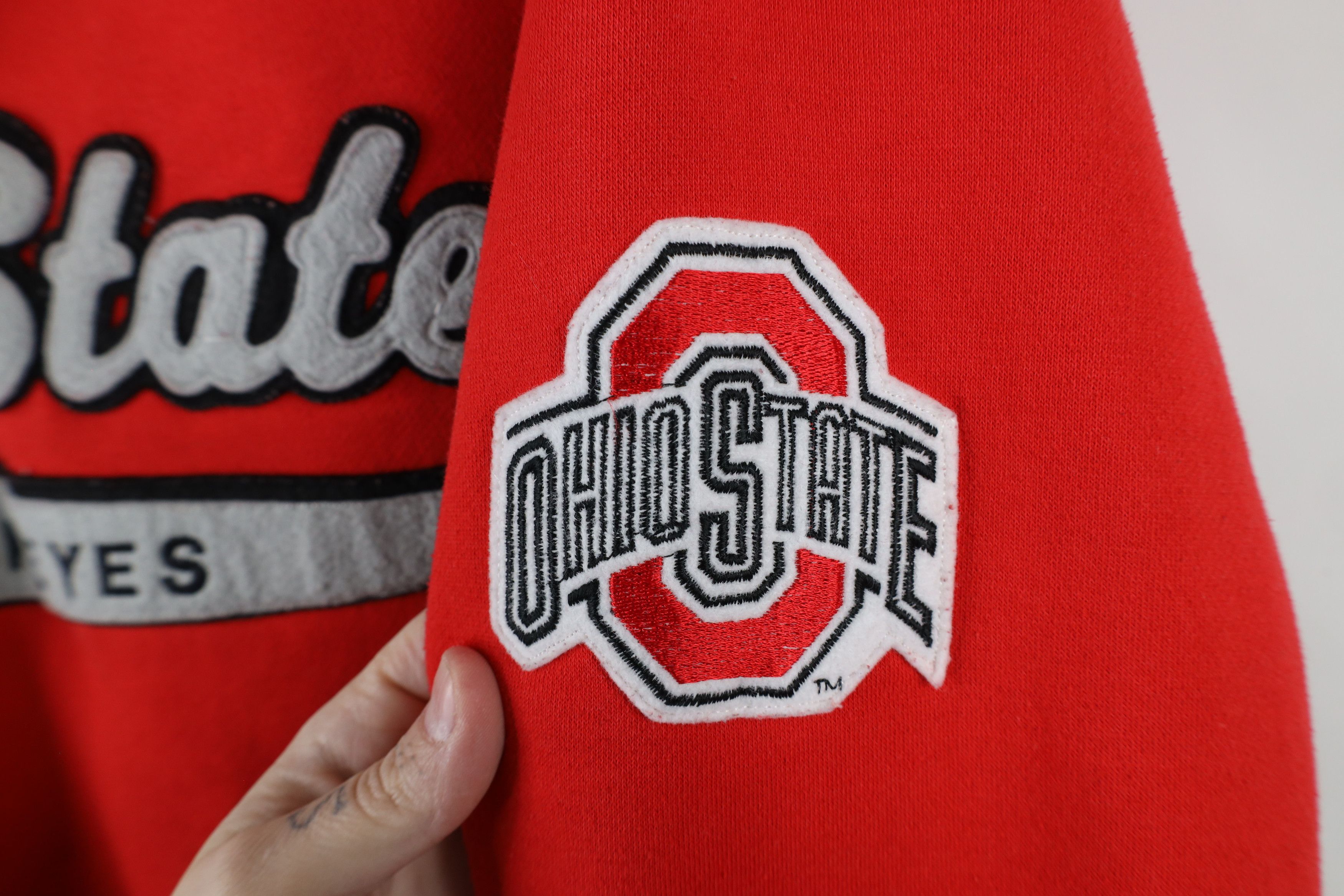 Starter × Vintage Vintage 90s Starter Script Ohio State University Hoodie Red Size US L / EU 52-54 / 3 - 4 Thumbnail