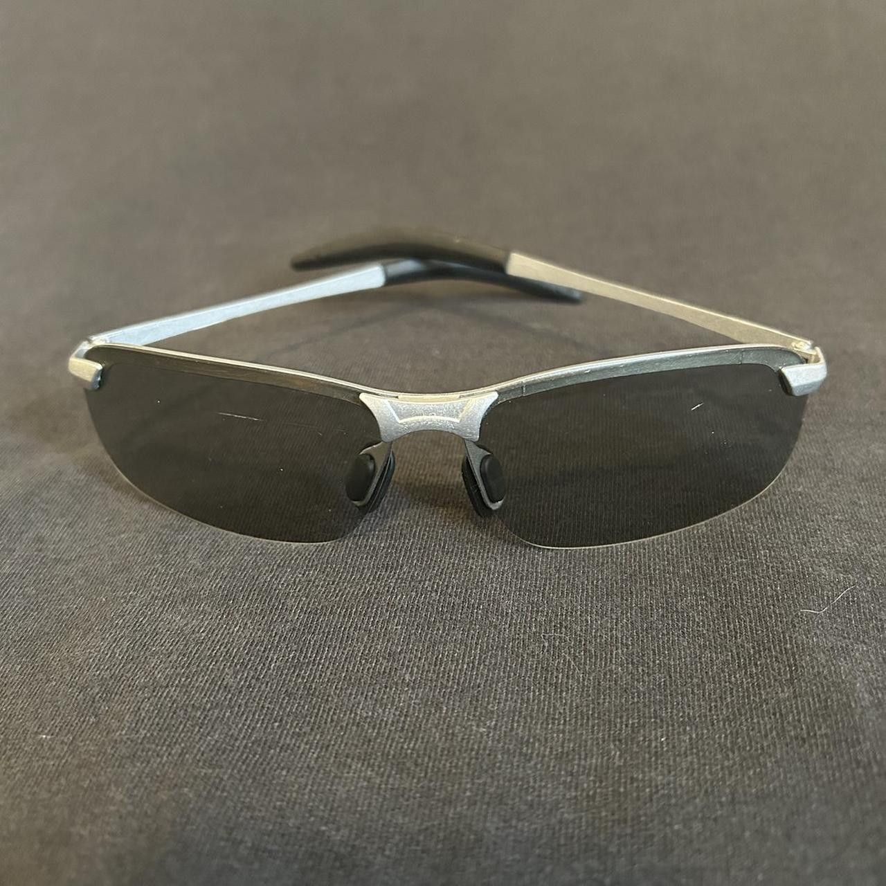 Japanese Brand × Vintage Y2K 2000s Style Cycling Skater Hip hop Black Tint Sunglasses Size ONE SIZE - 4 Thumbnail