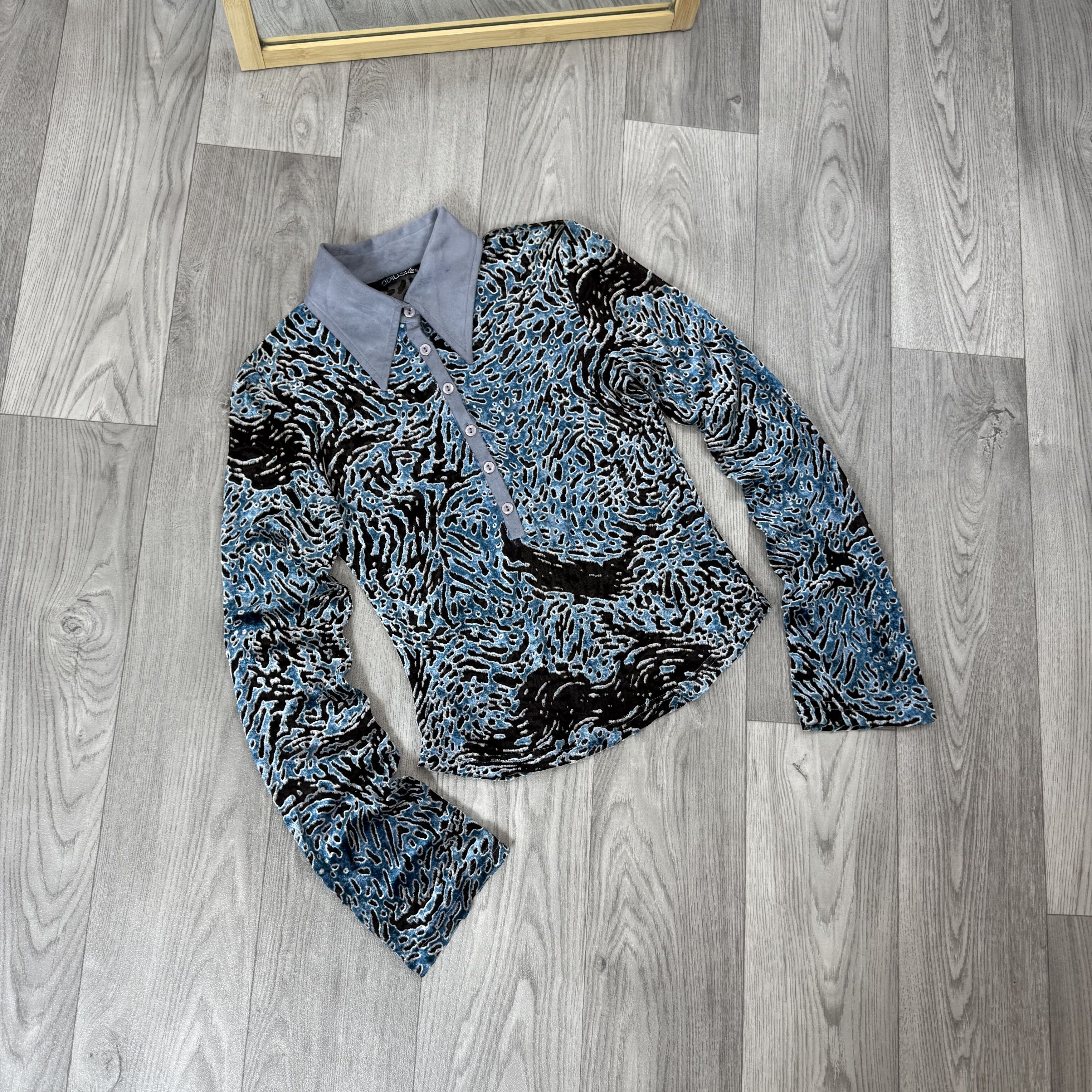 Vintage Vintage Avantgarde Women's Longsleeve Blouse Top Size S / US 4 / IT 40 - 2 Thumbnail