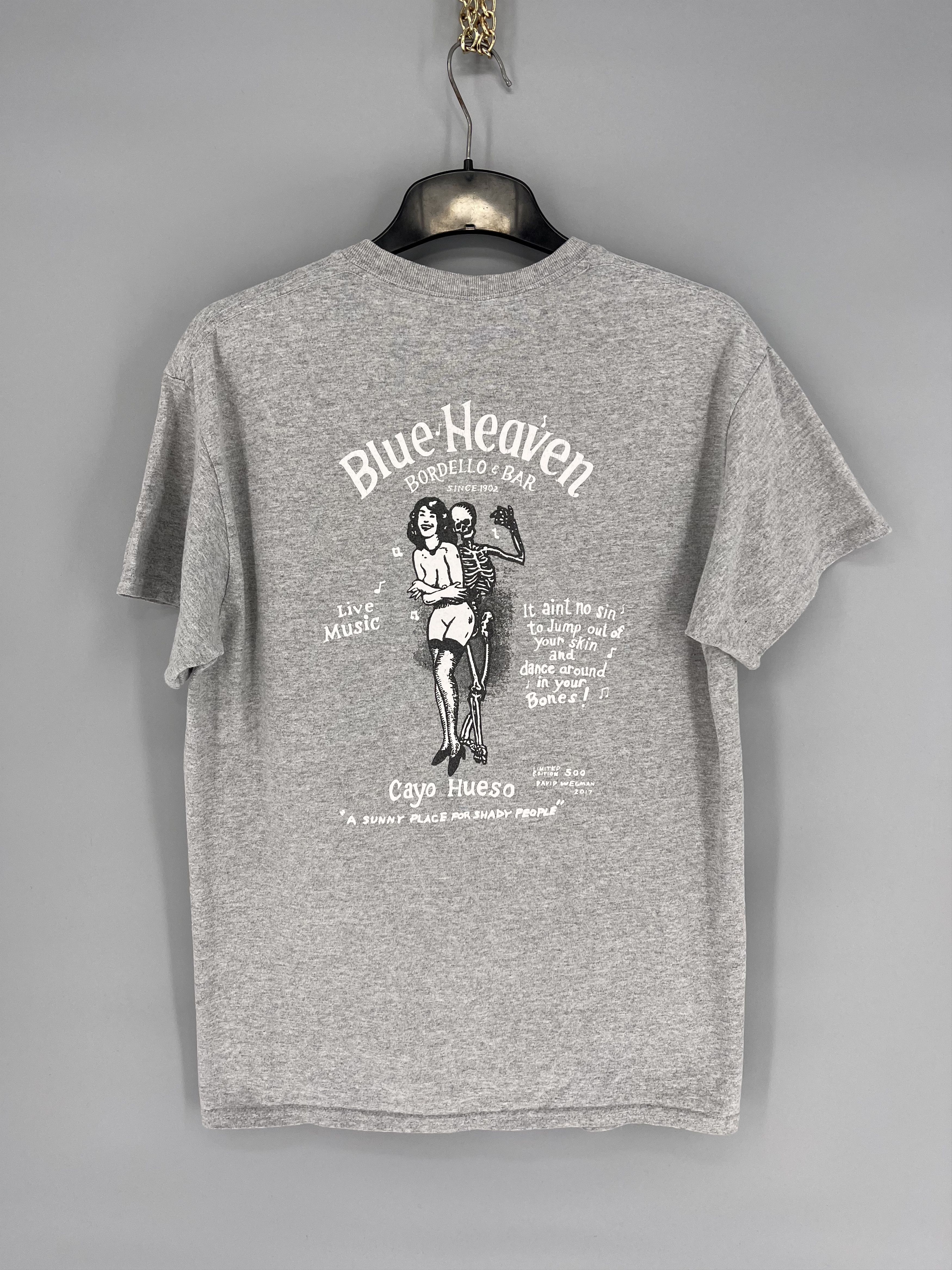 Vintage Vintage Y2K "Blue Heaven Bordello Bar" Skulls tee Size US M / EU 48-50 / 2 - 10 Thumbnail