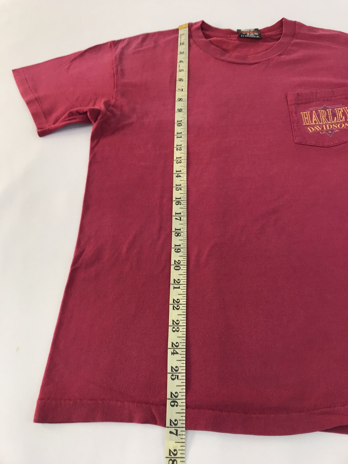 Harley Davidson × Vintage 90s Harley Davidson Low Country Single Pocket Printed Tee Size US L / EU 52-54 / 3 - 10 Thumbnail