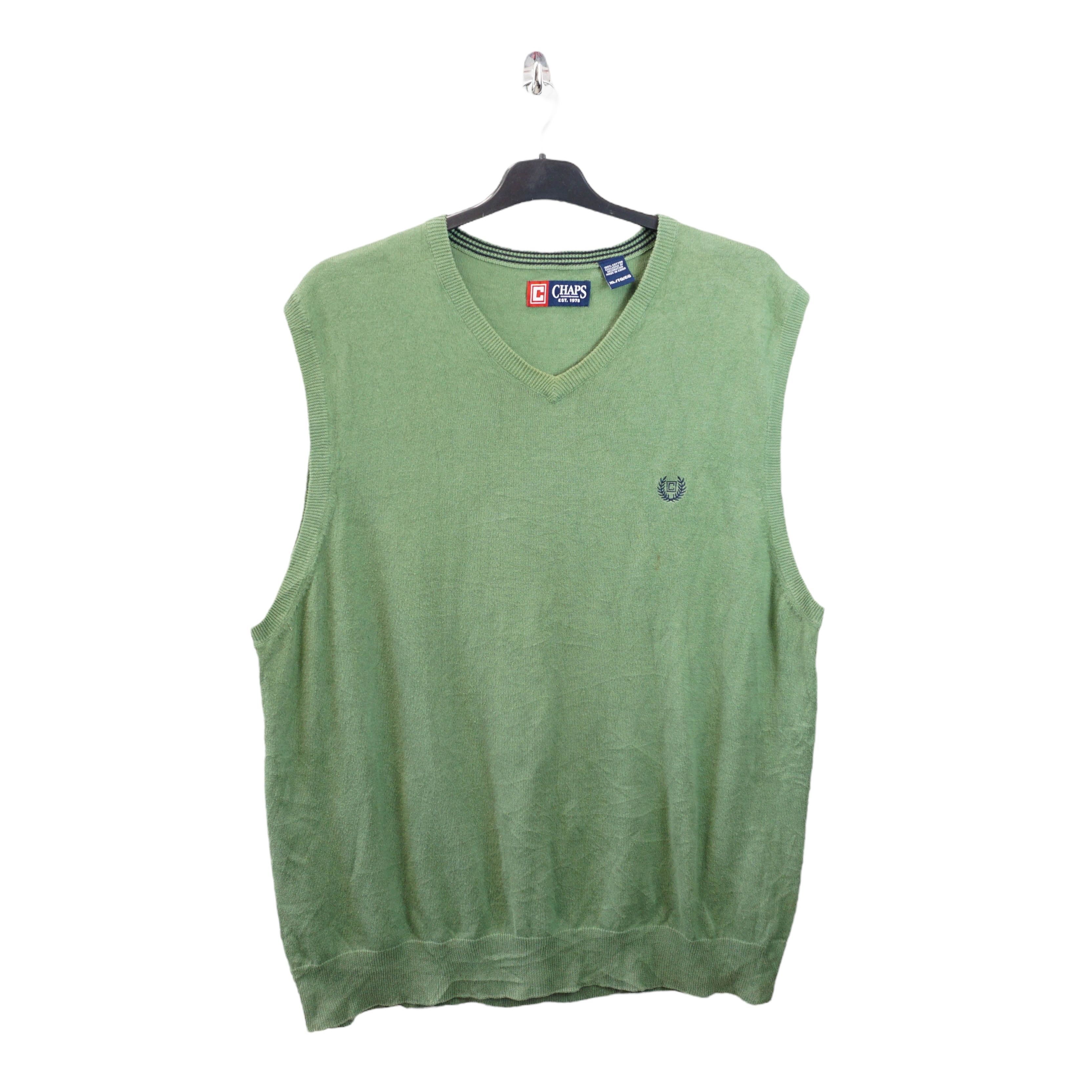 Chaps Archive Embroidery Logo Sleeveless Sweater Size US XL / EU 56 / 4 - 1 Thumbnail