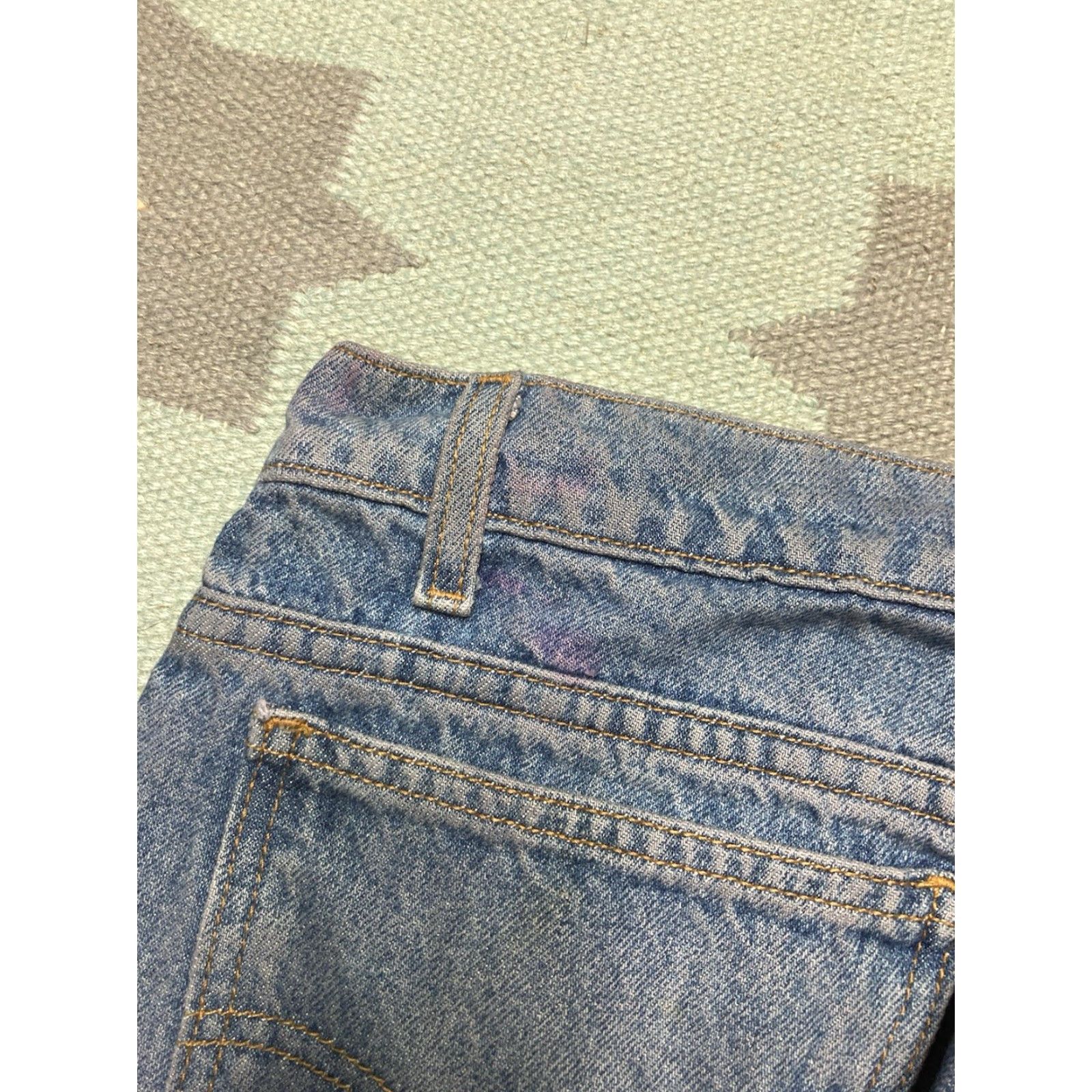 Levi's VINTAGE Levi’s 505 Jeans Straight Regular Fit Light Wash 35x33 Orange Tab Men Jeans Size US 35 - 6 Thumbnail
