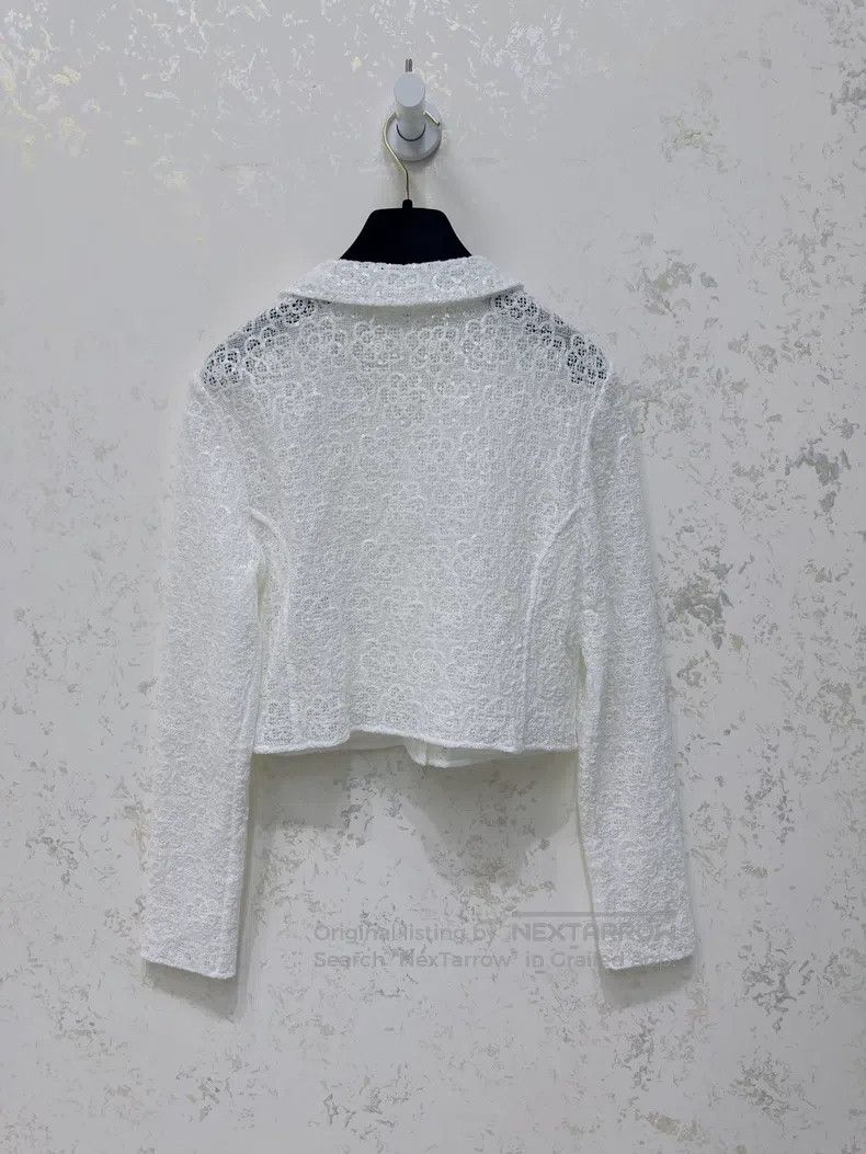 Chanel Chanel 24 spring and summer beautiful white sequin camelia Size XS / US 0-2 / IT 36-38 - 2 Thumbnail