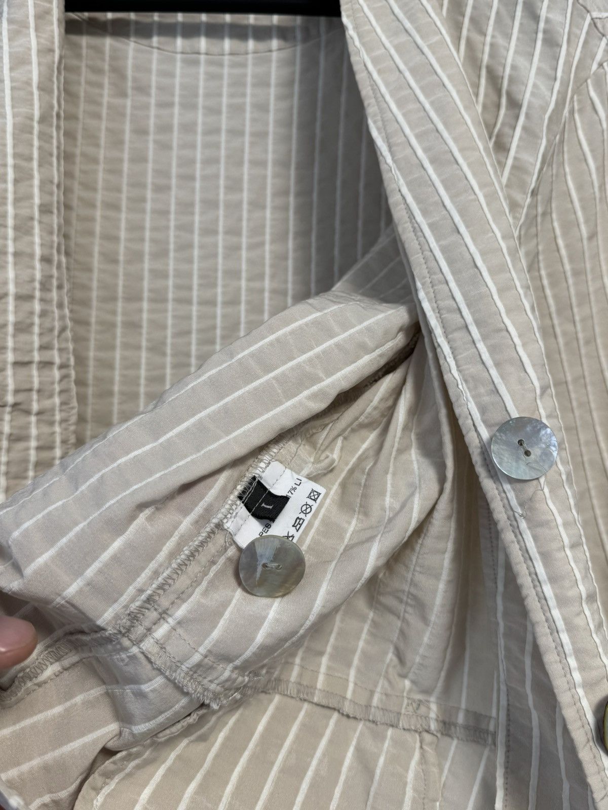 OSKA Oska Rare Oversized Striped Button Pocket Blazer Jacket Sz 1 Size M / US 6-8 / IT 42-44 - 10 Thumbnail