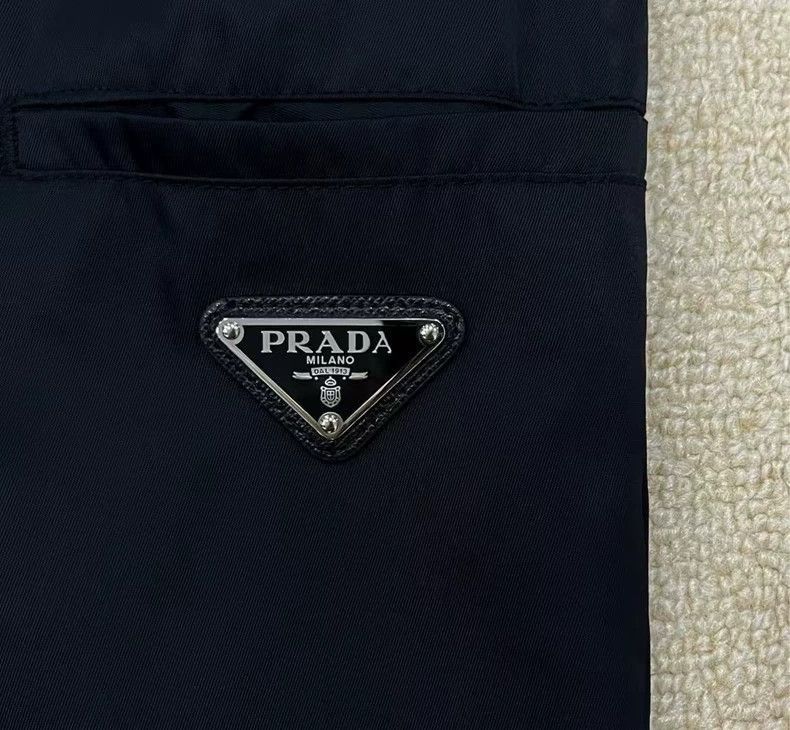 Prada Prada Black Recycled Nylon Triangle Shorts -2505 Size US 44 / EU 60 - 4 Thumbnail