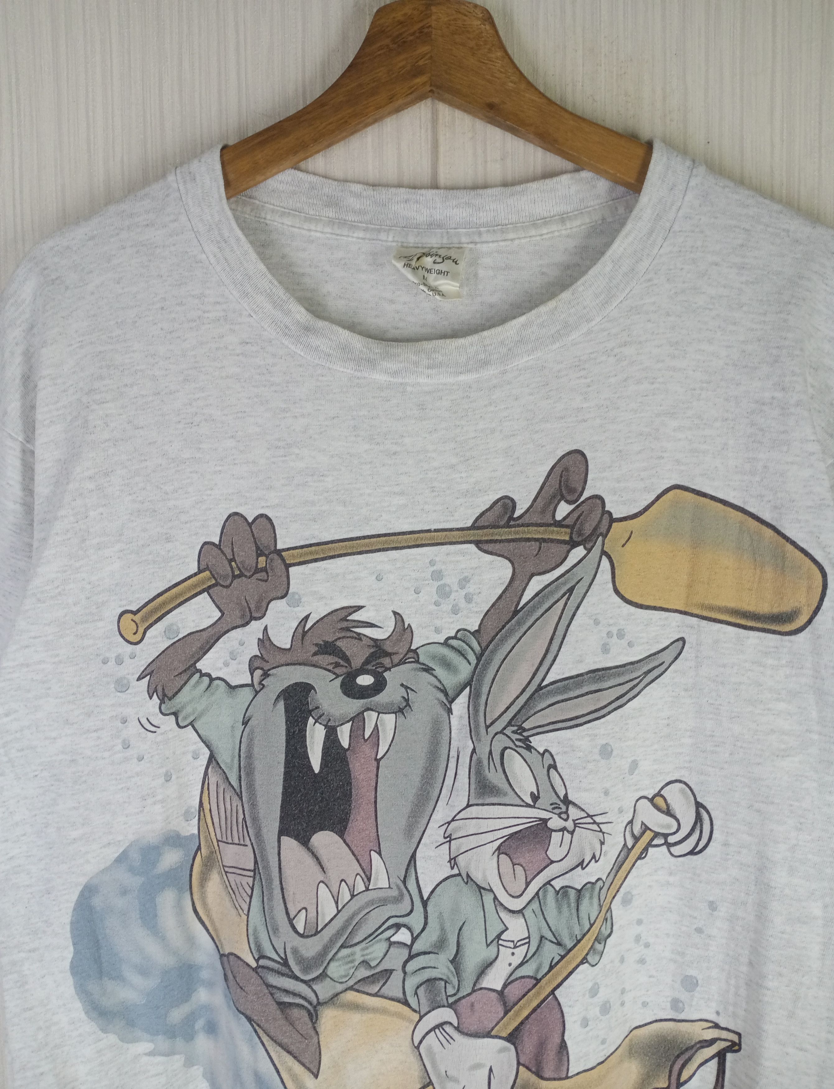 Cartoon Network Very Rare Vintage 1995 Tazmania Looney Tunes Tshirt Size US M / EU 48-50 / 2 - 5 Thumbnail
