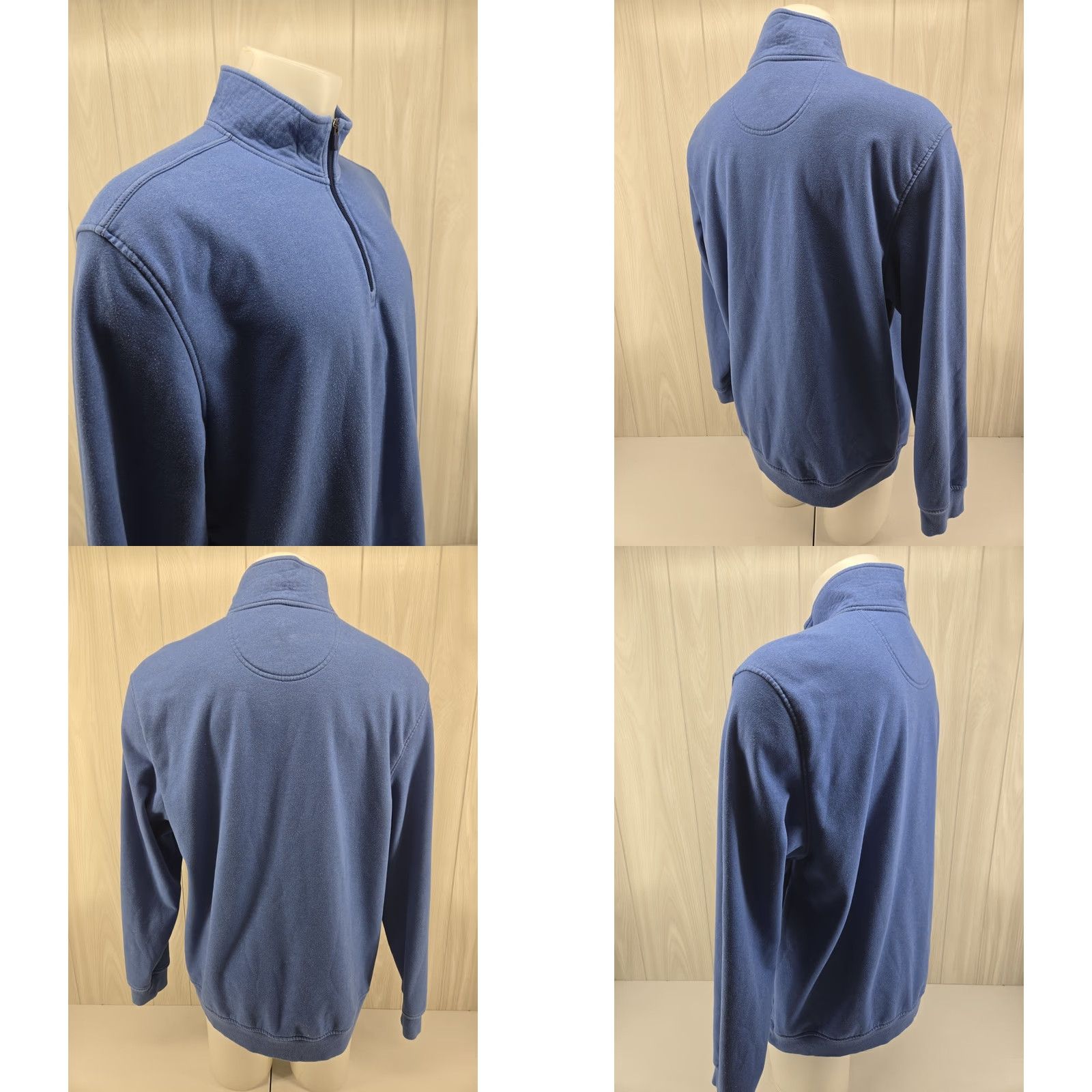 Izod VINTAGE IZOD Advantage Performance Sweatshirt 1/4 Zip Men’s Pullover XL Blue Size US XL / EU 56 / 4 - 8 Thumbnail