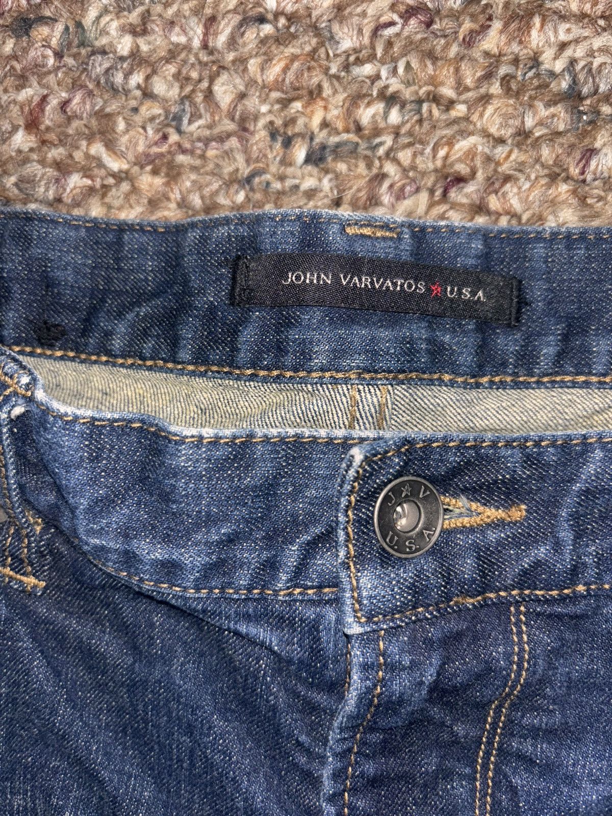 John Varvatos John Varvatos Bowery Slim Straight Jeans Size US 34 / EU 50 - 1 Thumbnail