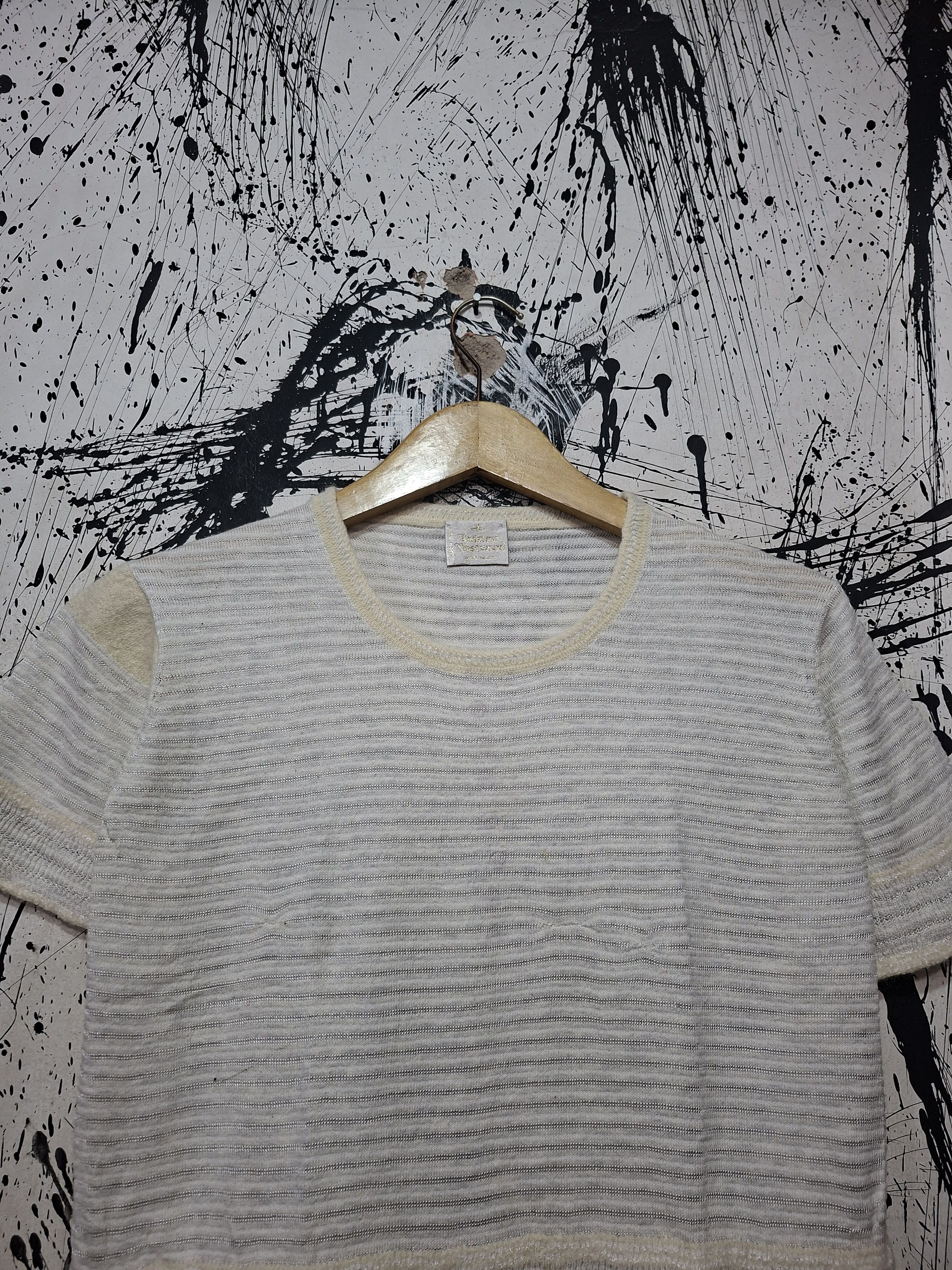 Vivienne Westwood VIVIENNE WESTWOOD KNIT CROPPED T-SHIRT Size M / US 6-8 / IT 42-44 - 3 Thumbnail
