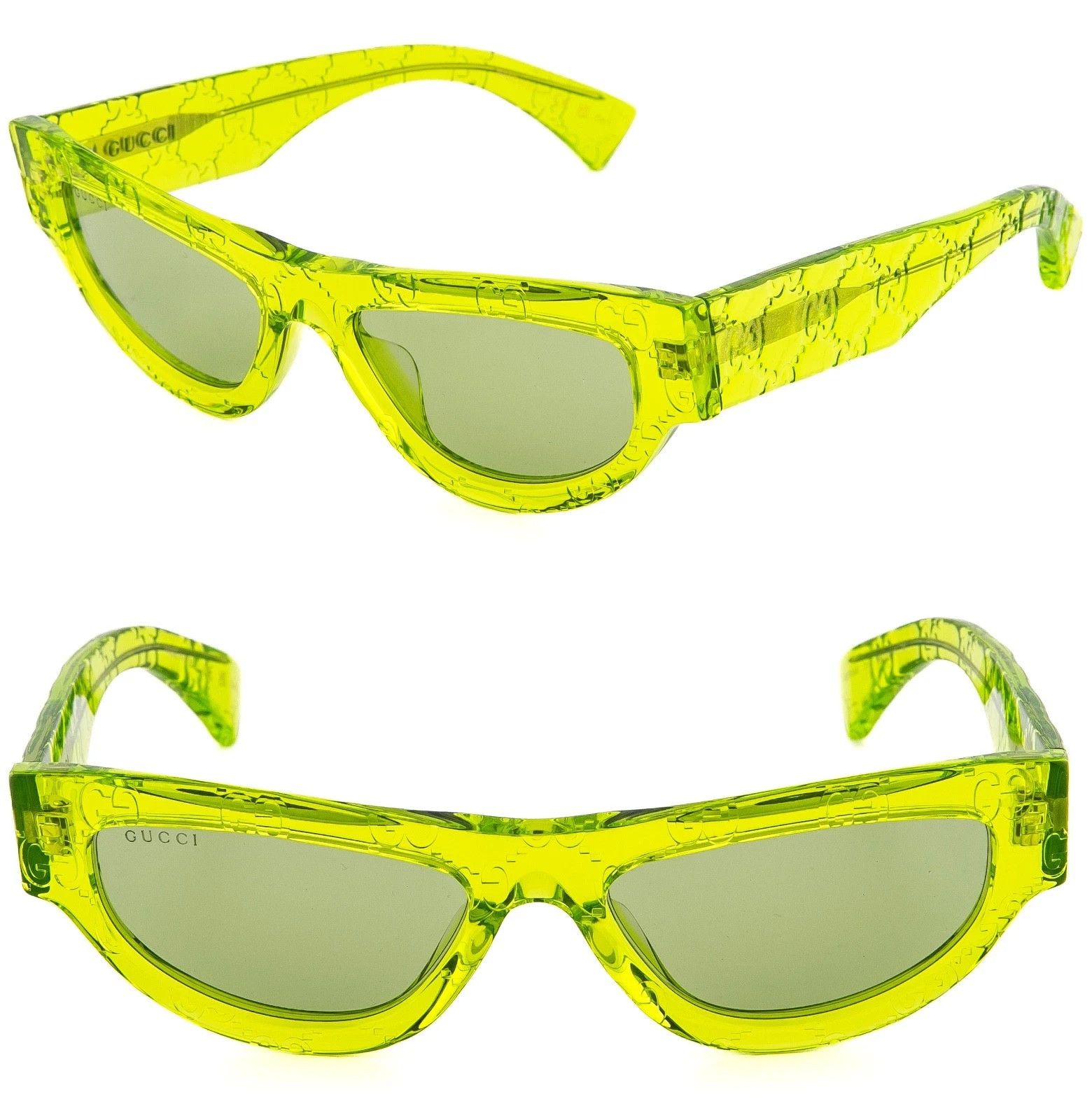 Gucci GUCCI GG1834S Crystal Green Guccissima 1834 Sunglasses 014 Size ONE SIZE - 1 Thumbnail