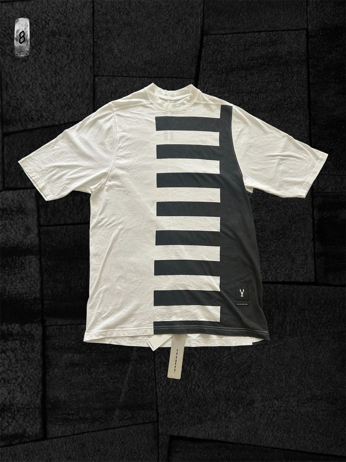 Rick Owens Drkshdw Rick Owens DRKSHDW ss19 jumbo striped tee Size US S / EU 44-46 / 1 - 1 Thumbnail