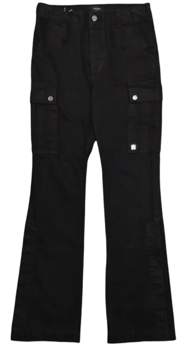 Amiri Wide Leg Cargo Pants Black Size US 32 / EU 48 - 1 Thumbnail