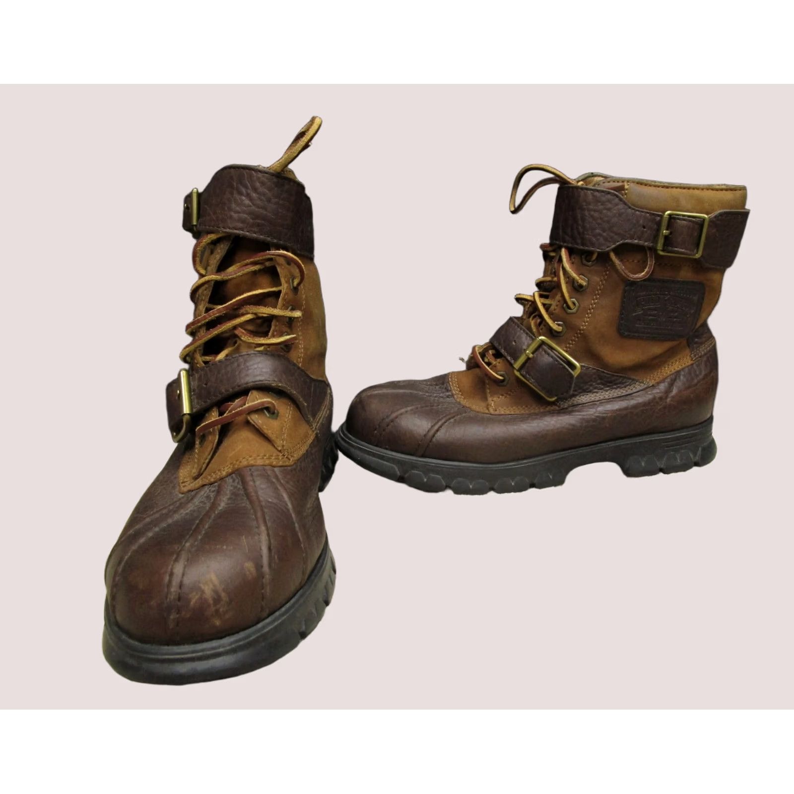 Polo Ralph Lauren Polo Ralph Lauren Boots Mens Size 8D Brown Leather Buckle DRAX-BO-WBT Outdoor Boots Mens 8D Brown Leather Buckle DRAX-BO-WBT Outdoor Size US M / EU 48-50 / 2 - 1 Thumbnail