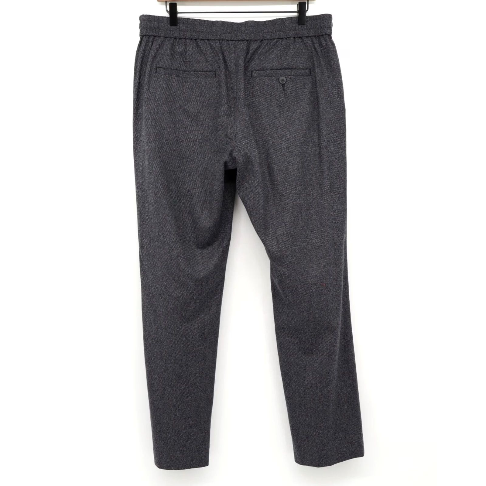 Vince Vince Men’s Owen Classic Fit Wool Blend Tweed Grey Trousers M NEW Size US 31 - 2 Thumbnail