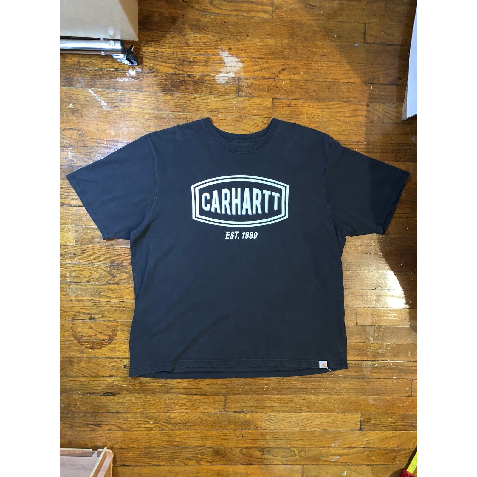Carhartt Carhartt Center Logo T Shirt XL Black Loose Fit Size US XL / EU 56 / 4 - 1 Thumbnail