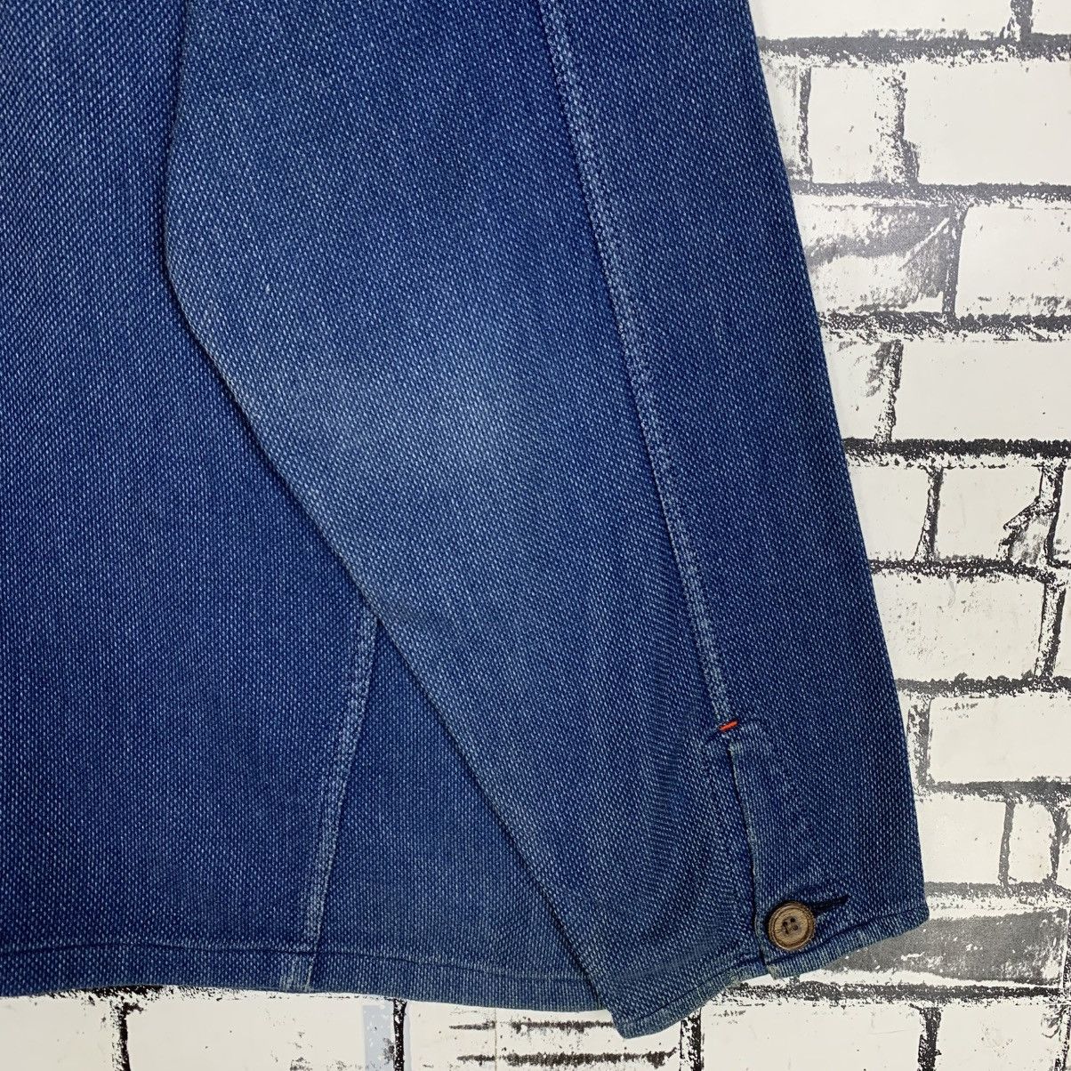 Pure Blue Japan Pure Blue Japan Indigo Mandarin Collar Jacket Men Size 2 Size XS / US 0-2 / IT 36-38 - 10 Thumbnail
