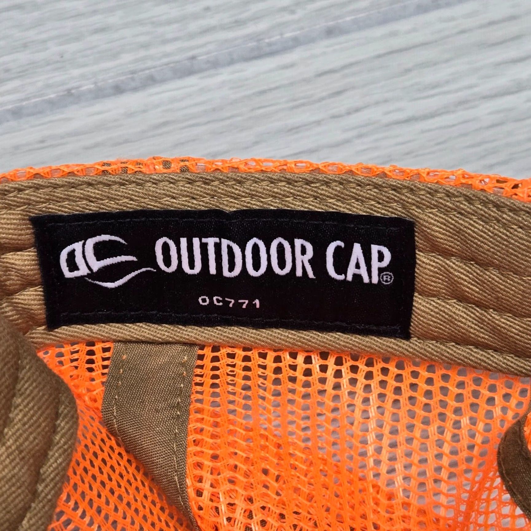 Vintage Unbranded Hat Adult Adjustable Mountain View Supply Co Hat Cap Safety Orange Tan Brown Beige Cotton, Polyester Snapback Casual Mens Size ONE SIZE - 6 Thumbnail