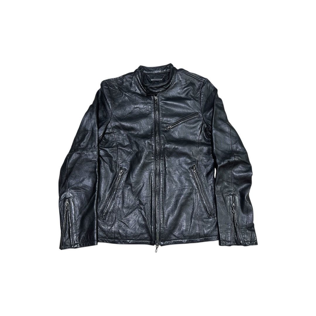 Japanese Brand 🔥Y2K Archived Gostar De Fuga Leather Biker Jacket Goth Size US S / EU 44-46 / 1 - 3 Thumbnail