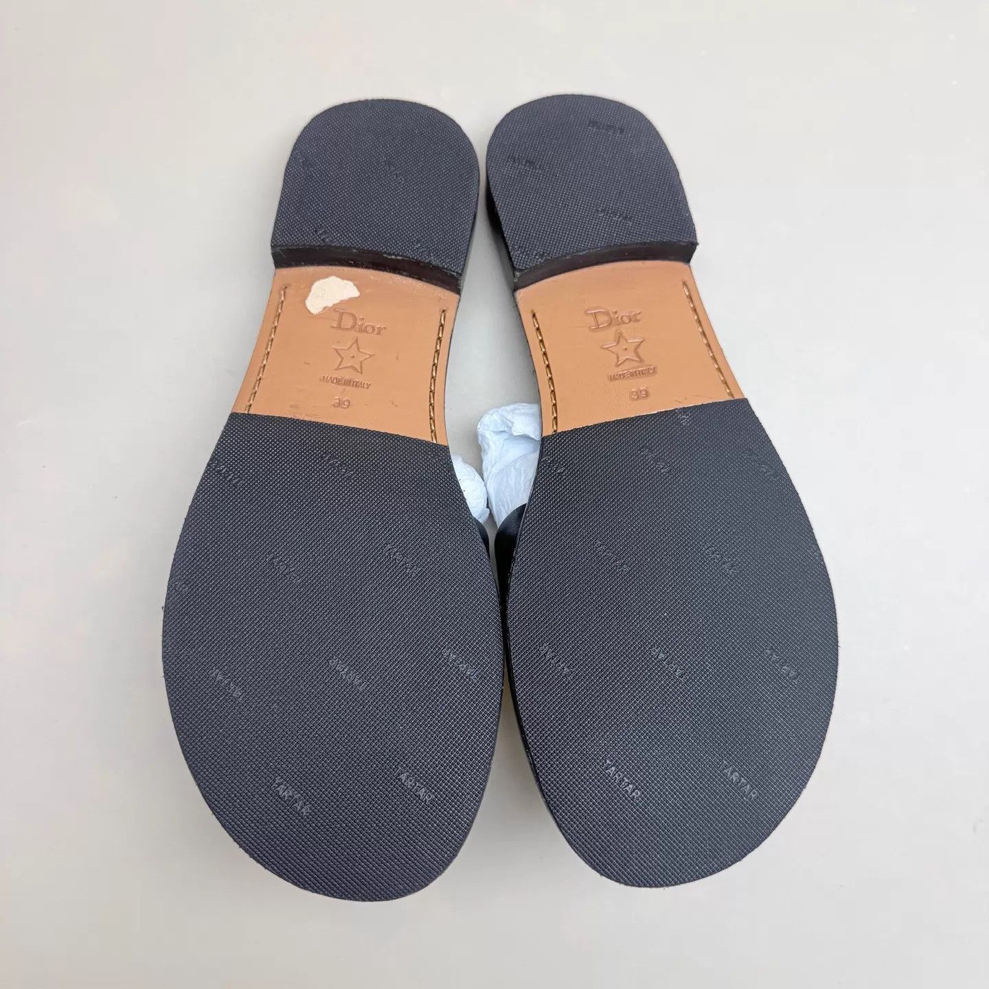 Dior Dior Black & Gold Logo Slipper 39 99 New Size US 8.5 / IT 38.5 - 6 Thumbnail