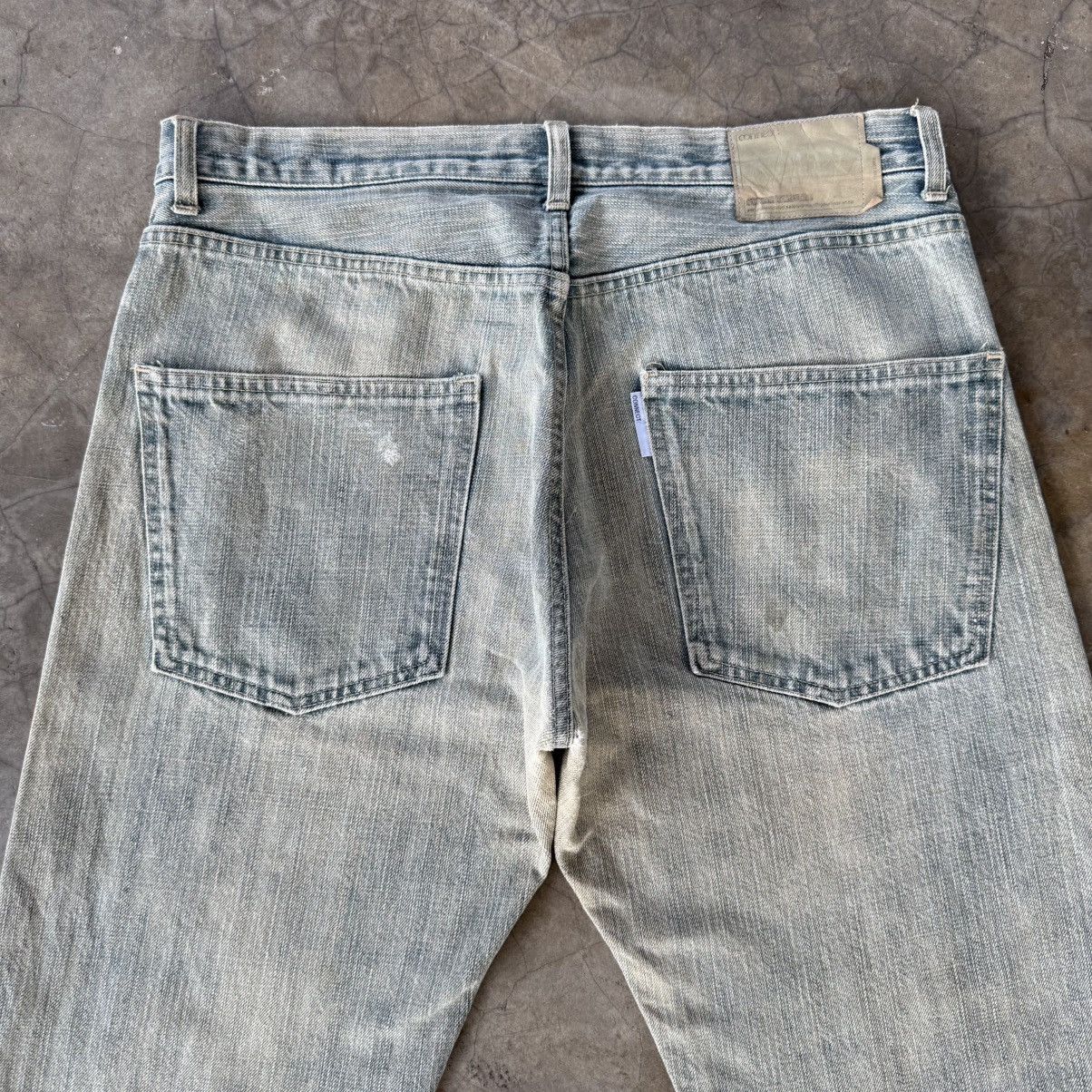 Japanese Brand W35x29.5 Vintage Connect Rusty Faded Denim Jean Pants Size US 35 - 12 Thumbnail