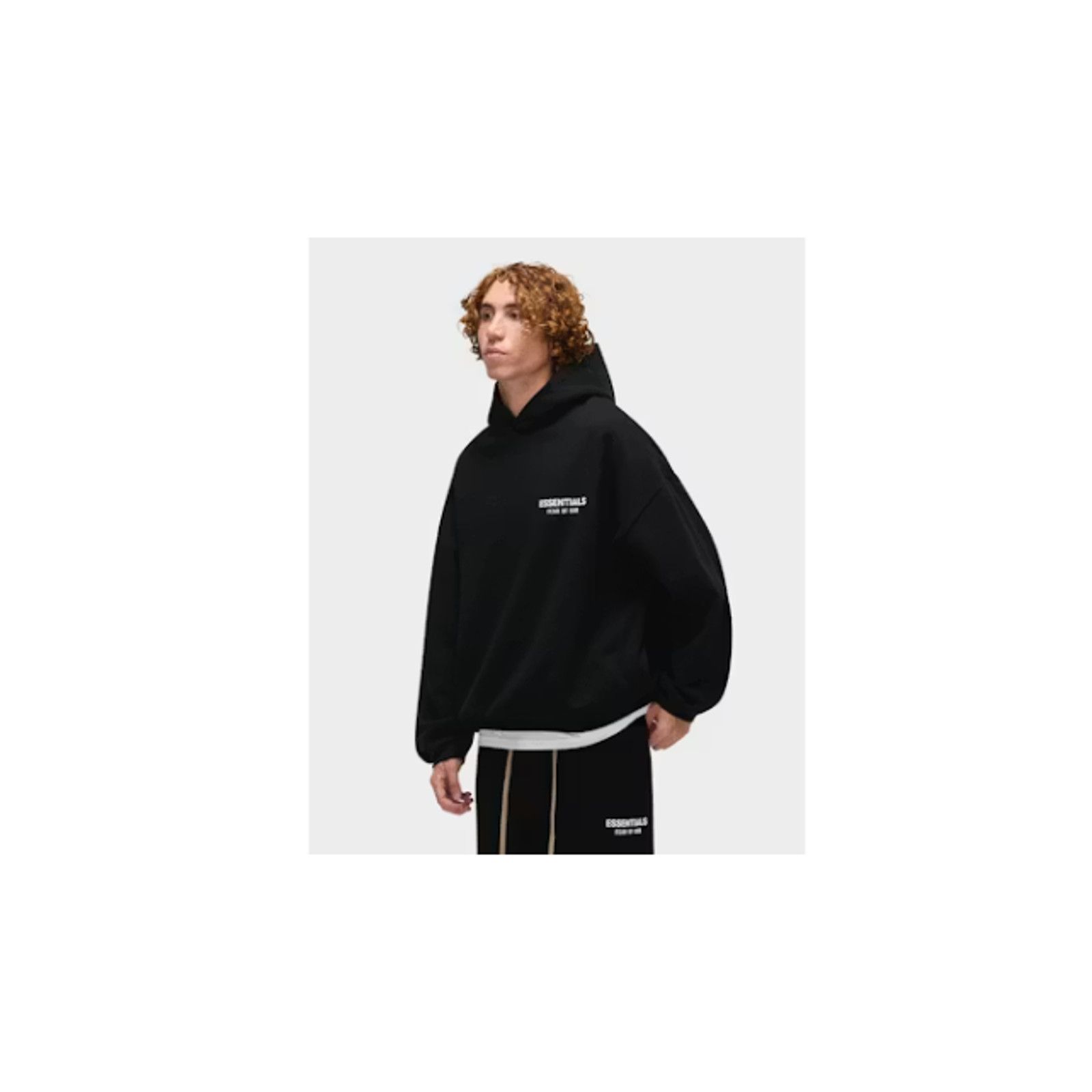 Fear of God Fear of God Essentials Fleece Hoodie FW24 Black Size XLarge Size US XL / EU 56 / 4 - 9 Thumbnail