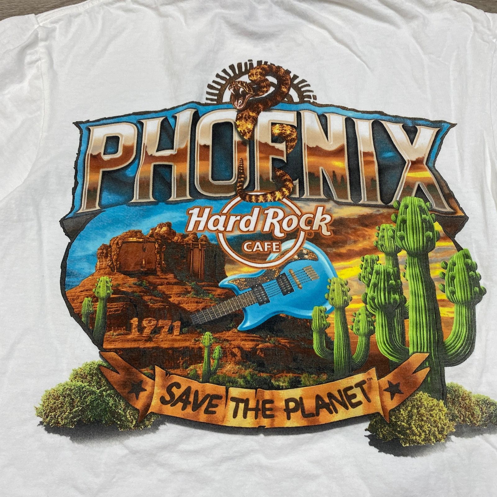 Hard Rock Cafe Hard Rock Cafe Y2K Phoenix Arizona Save the Planet Shirt Med Size US M / EU 48-50 / 2 - 4 Thumbnail