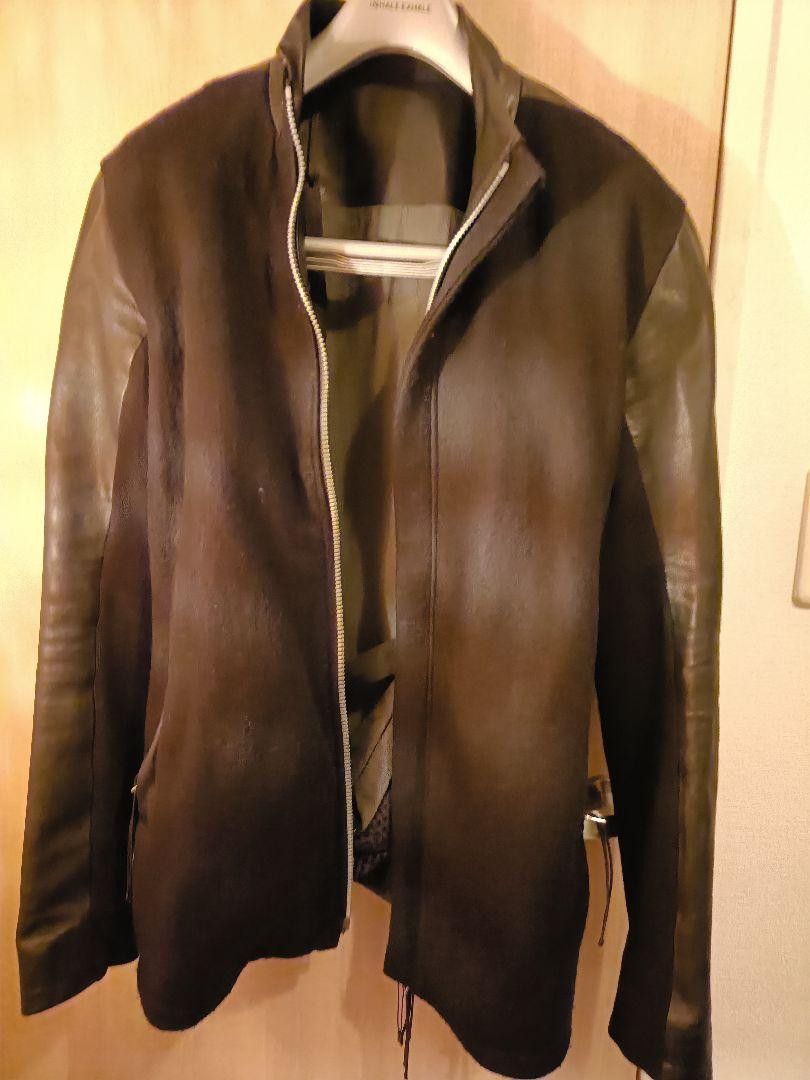 Boris Bidjan Saberi BORIS BIDJAN SABERI Sheepskin Leather Jacket XS Size US XS / EU 42 / 0 - 1 Thumbnail