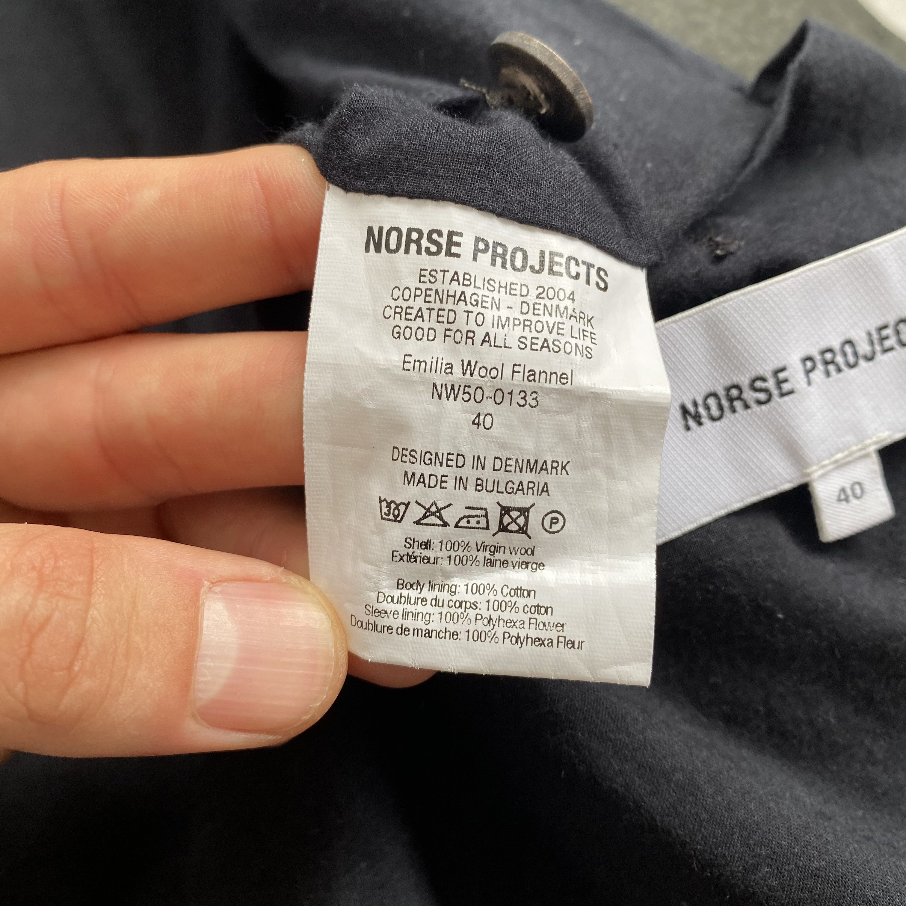Norse Projects Norse Projects Emilia Wool Flannel Coat Blazer Size S / US 4 / IT 40 - 12 Thumbnail