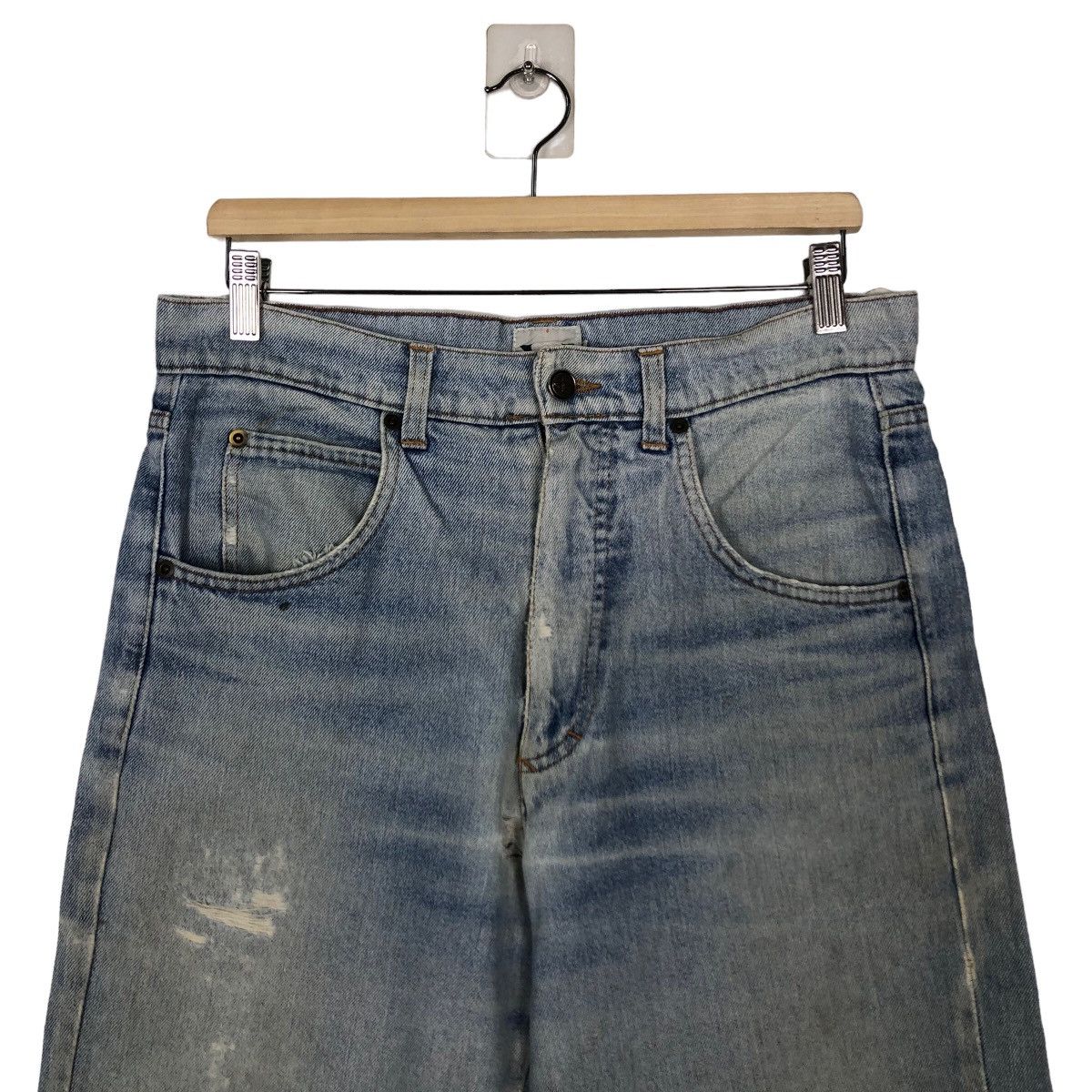 Japanese Brand 🔥90’s VINTAGE ACID WASH DENIM JEANS GOOSE & GENDER JAPAN Size US 32 / EU 48 - 3 Thumbnail