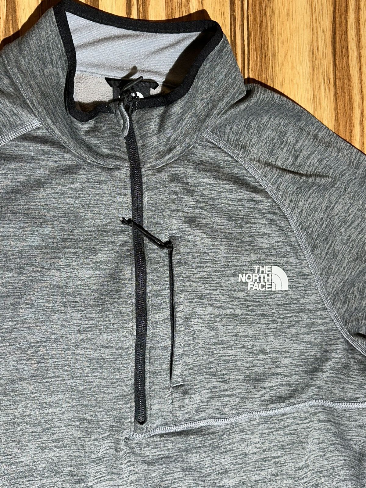 The North Face The North Face Gray Quarter-Zip Pullover Size US L / EU 52-54 / 3 - 4 Thumbnail