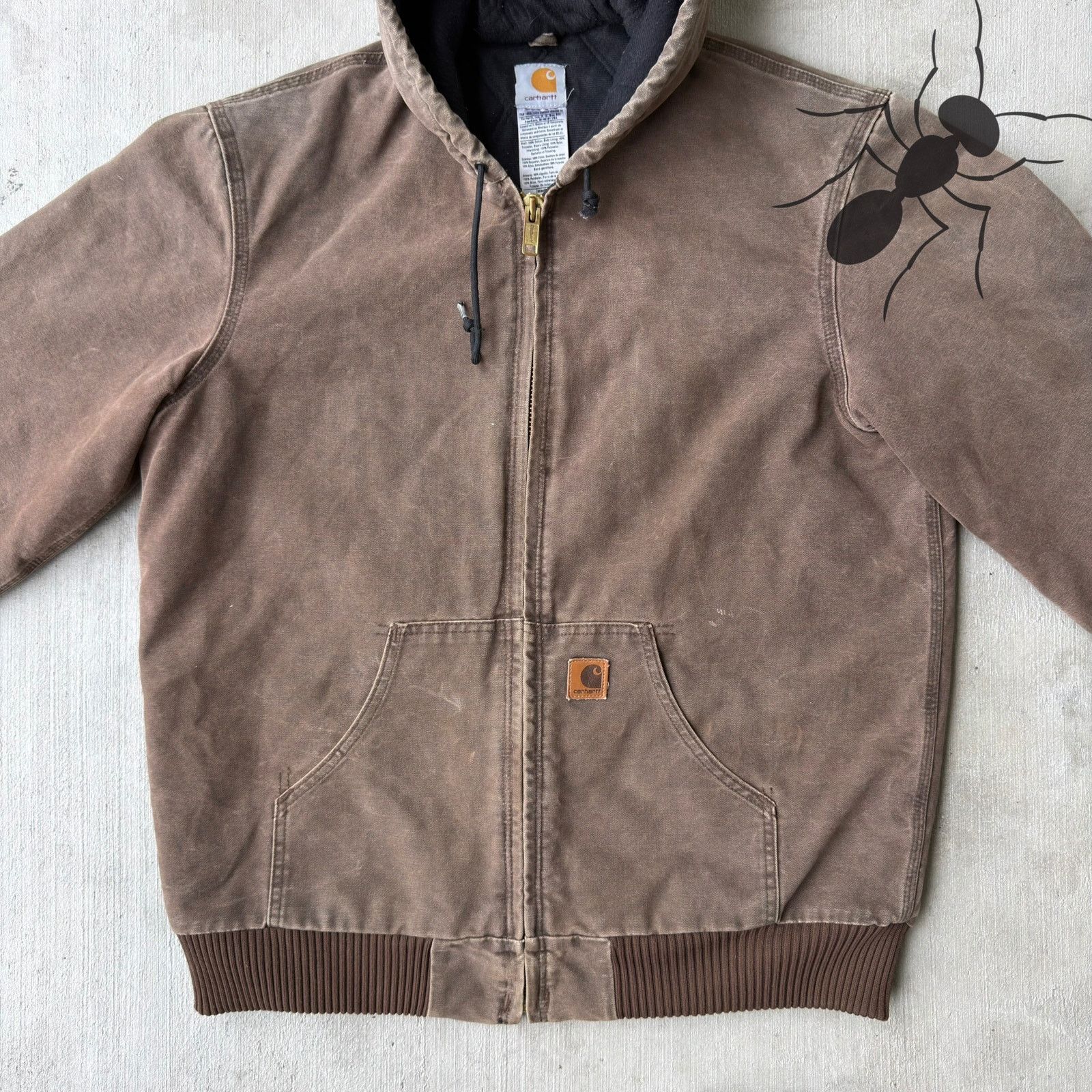 Carhartt × Vintage Carhartt J130 CHT brown hooded work wear jacket Size US M / EU 48-50 / 2 - 2 Thumbnail