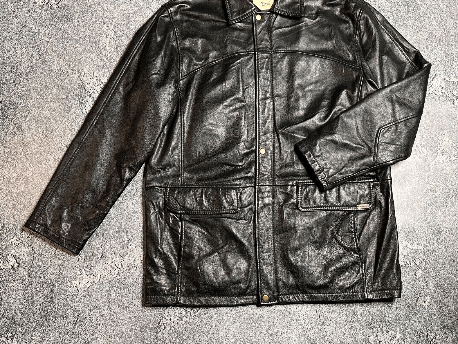 camel active Camel Active men's leather jacket 54 Size US XXL / EU 58 / 5 - 2 Thumbnail
