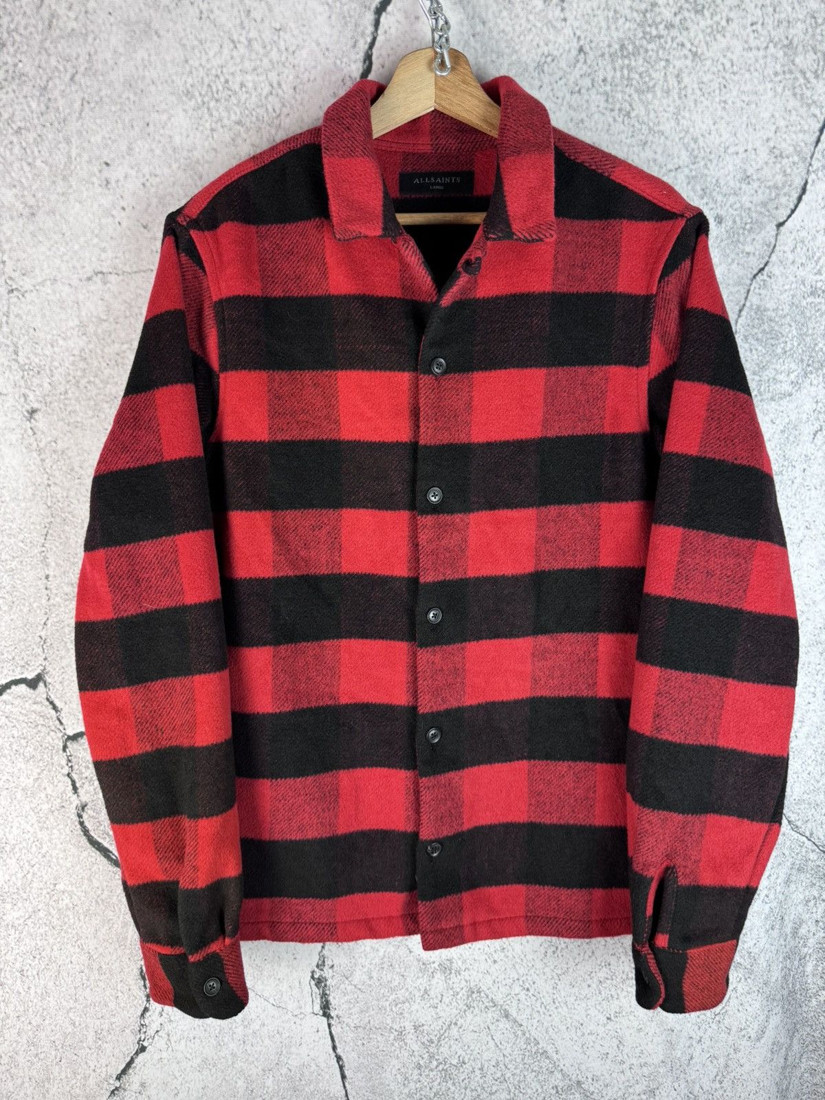 Allsaints Allsaints flannel designer heavy shirt Size US L / EU 52-54 / 3 - 1 Thumbnail