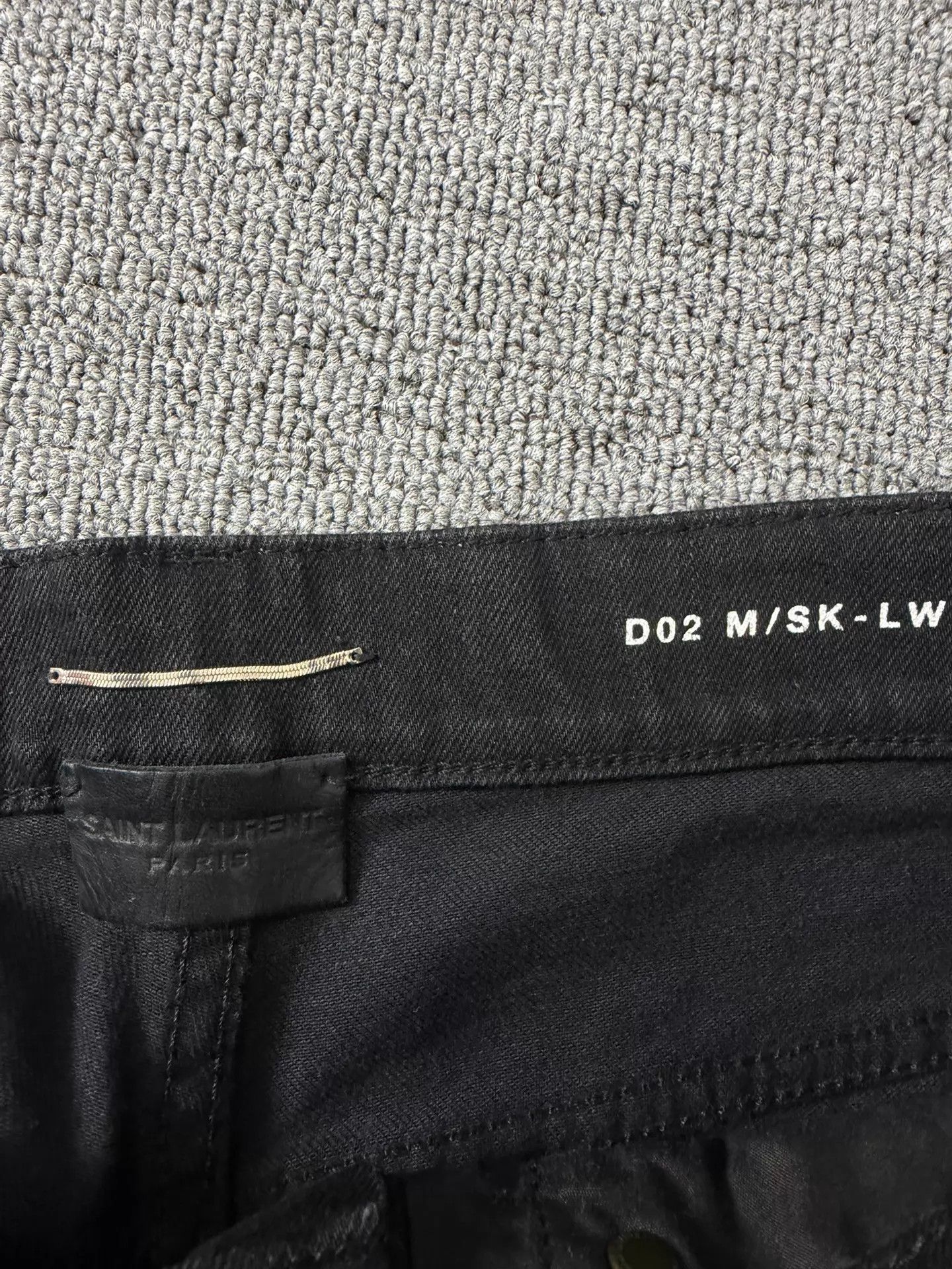 Saint Laurent Paris SLP 22ss D02 Black Basic Jeans 32 Size US 32 / EU 48 - 4 Thumbnail