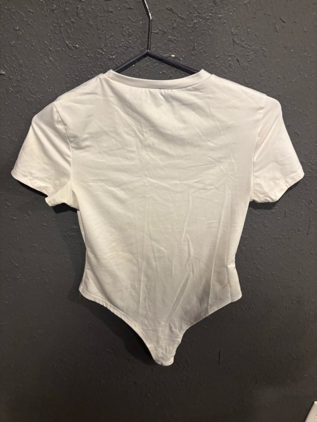 Shein White SHEIN Short Sleeve Bodysuit Size M / US 6-8 / IT 42-44 - 3 Thumbnail