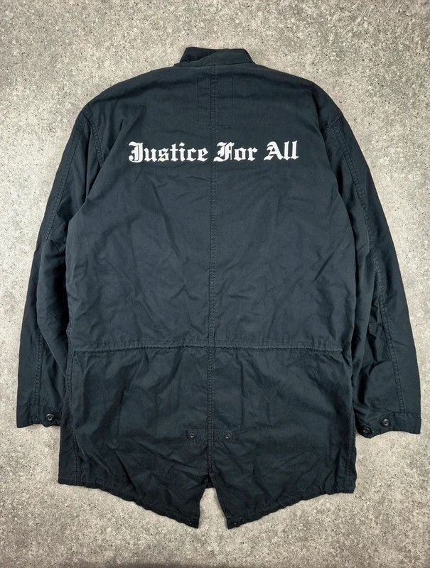 Supreme Supreme Mens Black Justice for All Parka Jacket Size Large Size US L / EU 52-54 / 3 - 2 Thumbnail