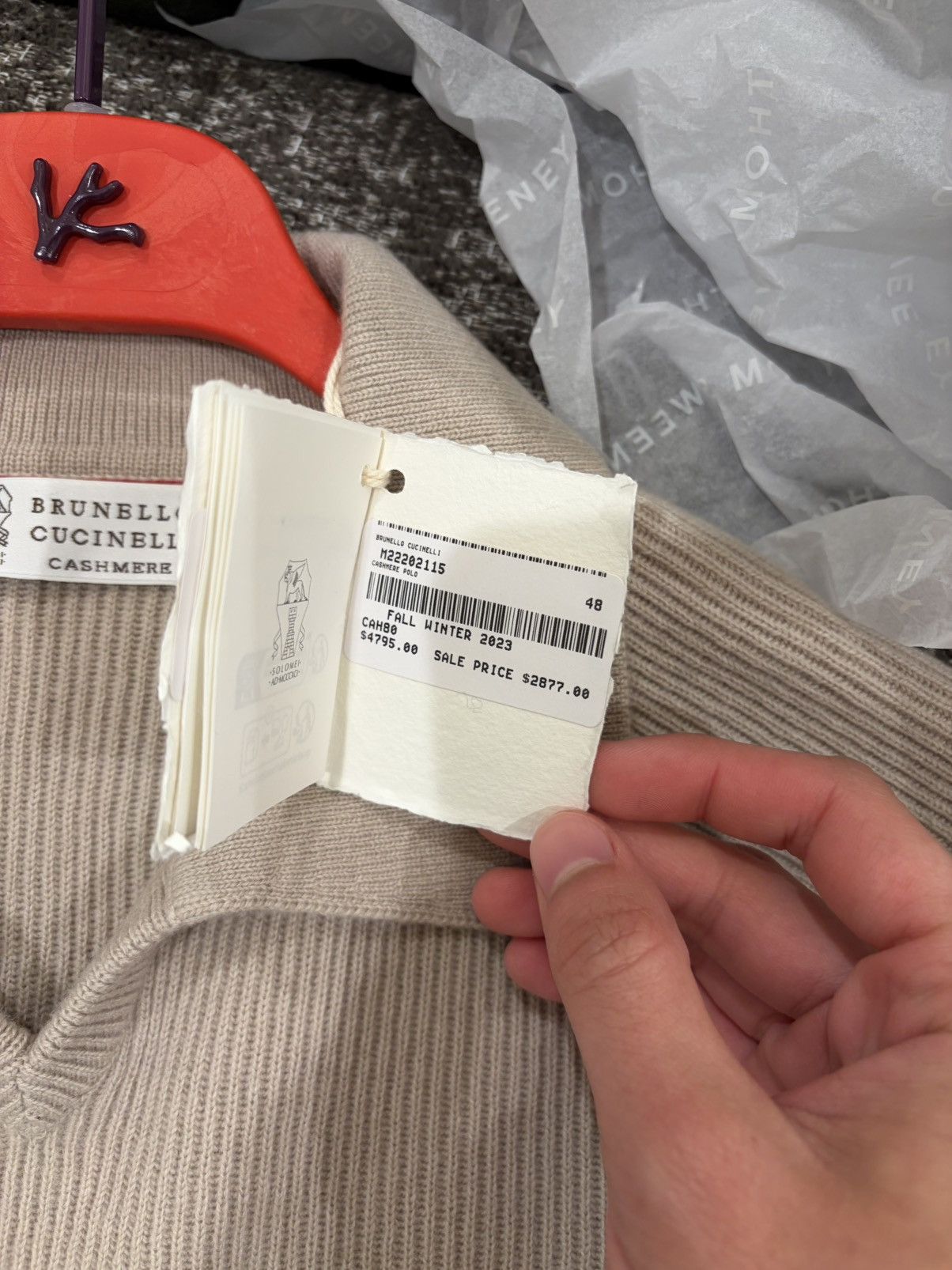 Brunello Cucinelli Brunello Cucinelli English Rib Cashmere Sweater Size US M / EU 48-50 / 2 - 4 Thumbnail