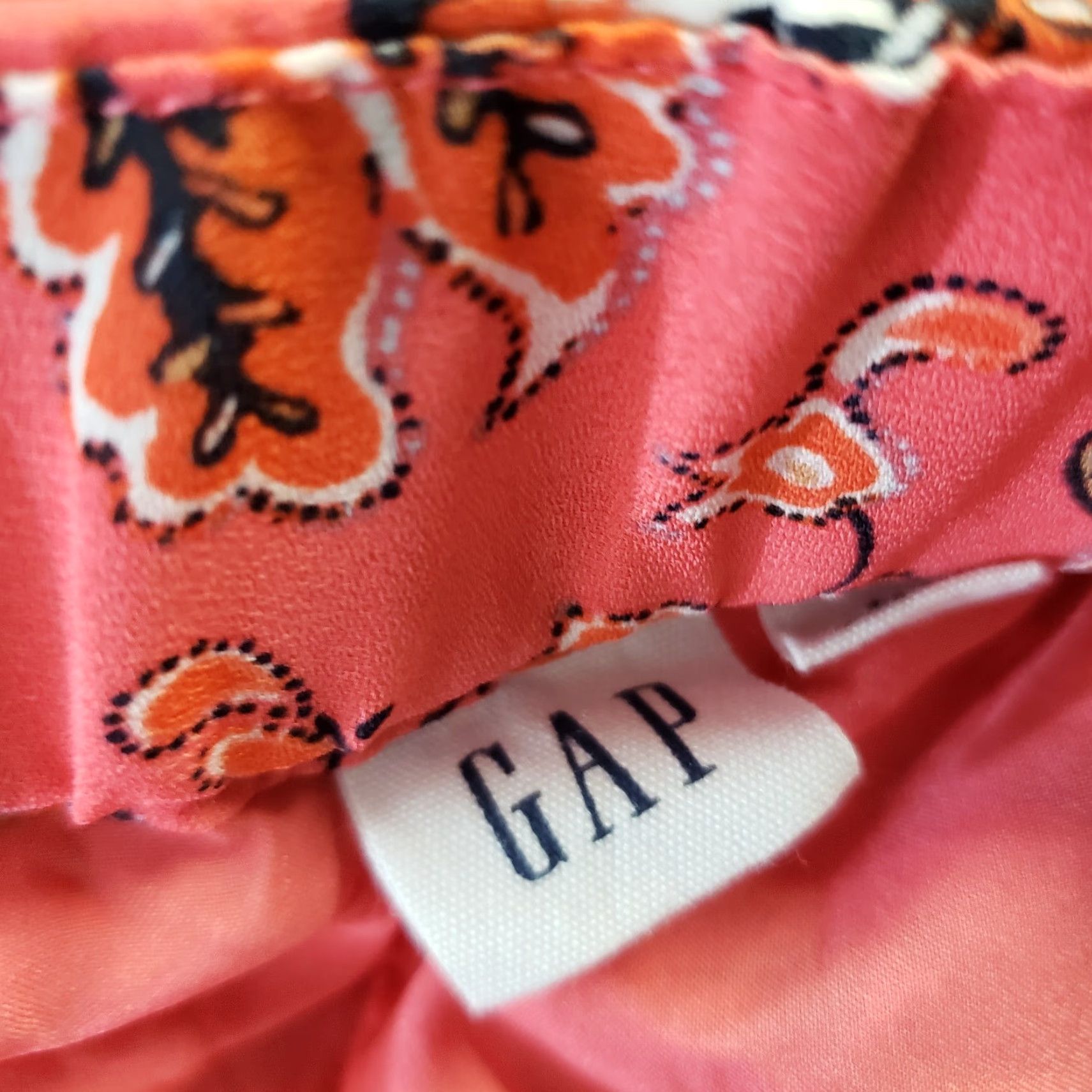 Gap Gap Womens Skirt Sz 12 Pink Black Floral Pull On Size 34" / US 12 / IT 48 - 3 Thumbnail