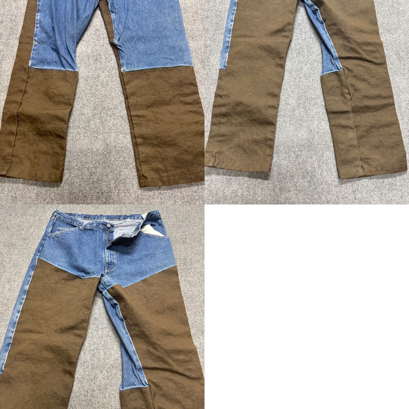 Wrangler VINTAGE Wrangler Pro Gear Jeans Men 38x32 Blue Brown Workwear Canvas Overlay Straight Denim Pants Mens Regular Size 38 Blue Brown Distressed Size US 38 / EU 54 - 8 Thumbnail