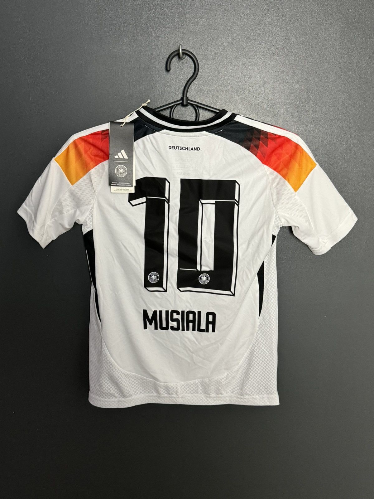 Adidas KIDS New Germany 2024 Home Musiala Football Jersey T-Shirt Size US XS / EU 42 / 0 - 1 Thumbnail