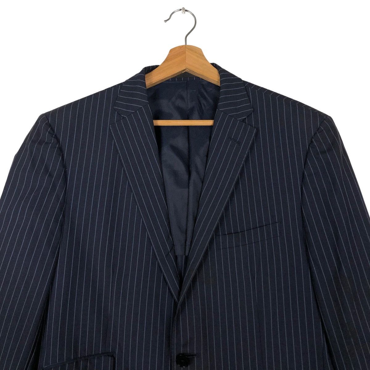 Burberry 🔥Vintage Burberry Black Label Double Breast Striped Jacket Size US M / EU 48-50 / 2 - 3 Thumbnail
