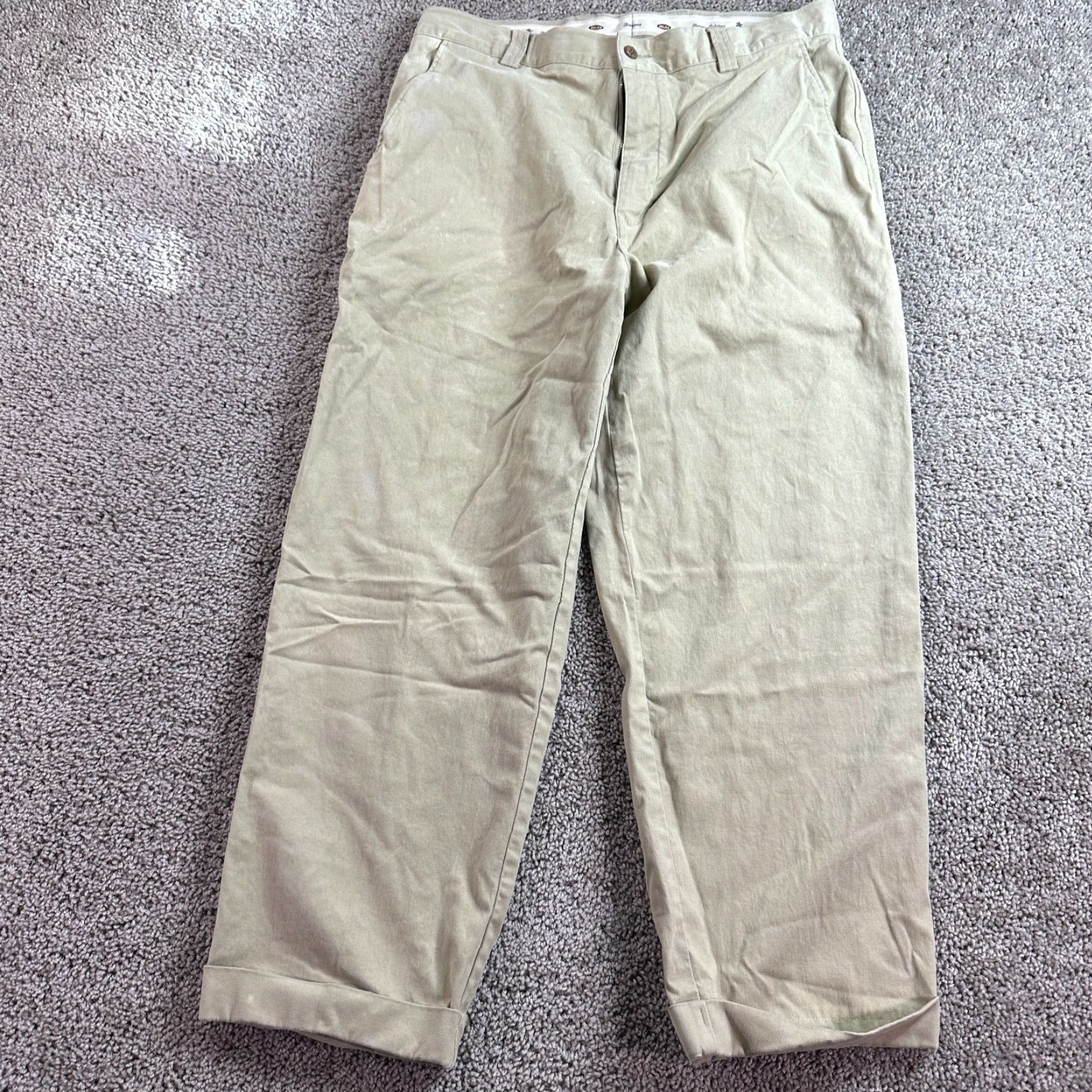 Tommy Bahama Tommy Bahama Pants Mens 36 Beige Chino Cotton Blend Flat Front Pockets Vintage No N/A Size US 36 / EU 52 - 2 Thumbnail