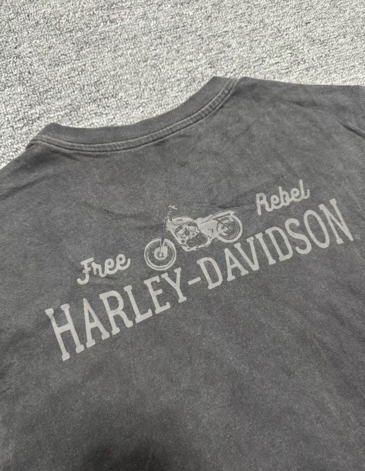 Harley Davidson Harley-Davidson Vintage Distressed Short Sleeve T-Shirt Size US XS / EU 42 / 0 - 6 Thumbnail