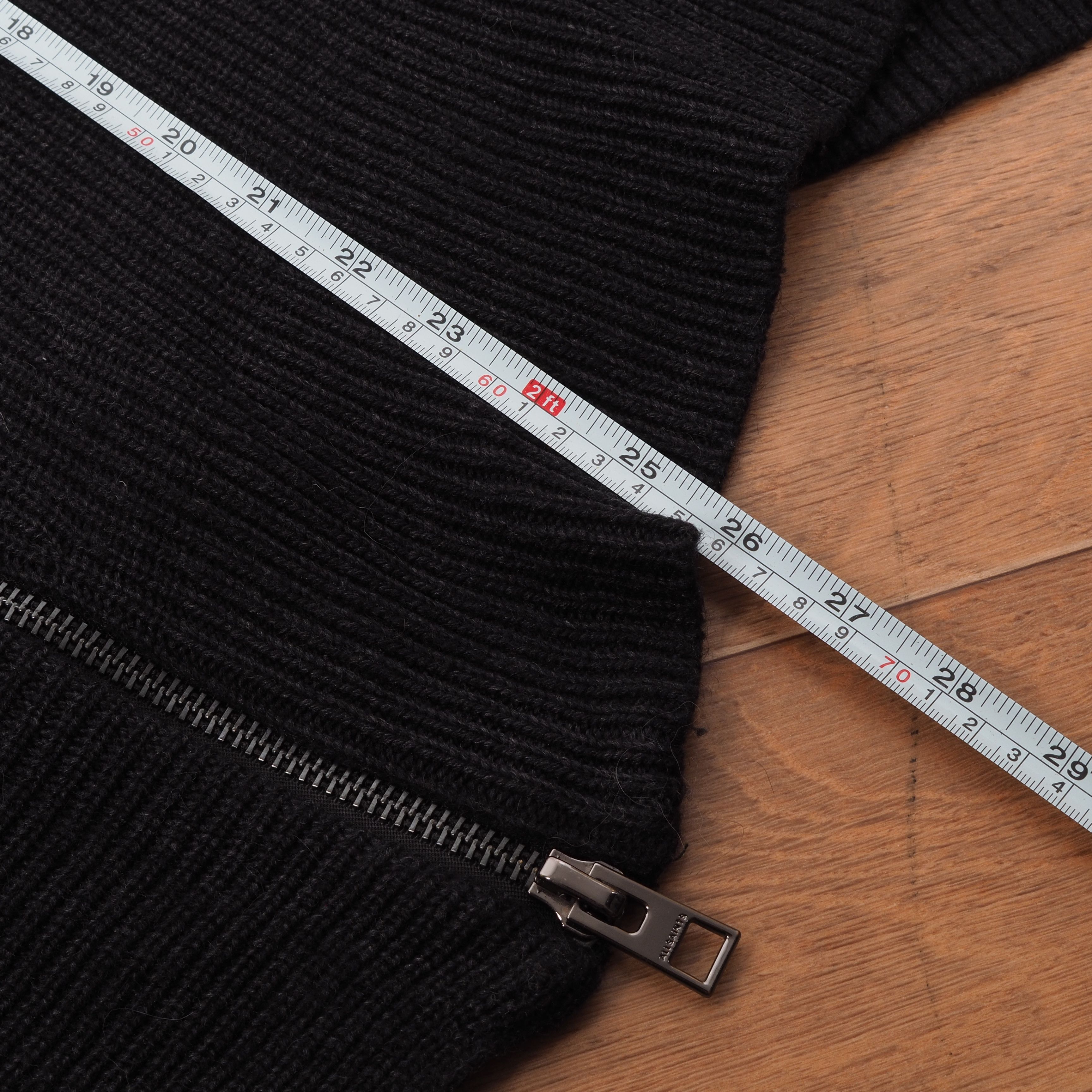 Allsaints AllSaints Able Zip Asymmetrical Zipper Wool Alpaca Sweater Size S / US 4 / IT 40 - 6 Thumbnail