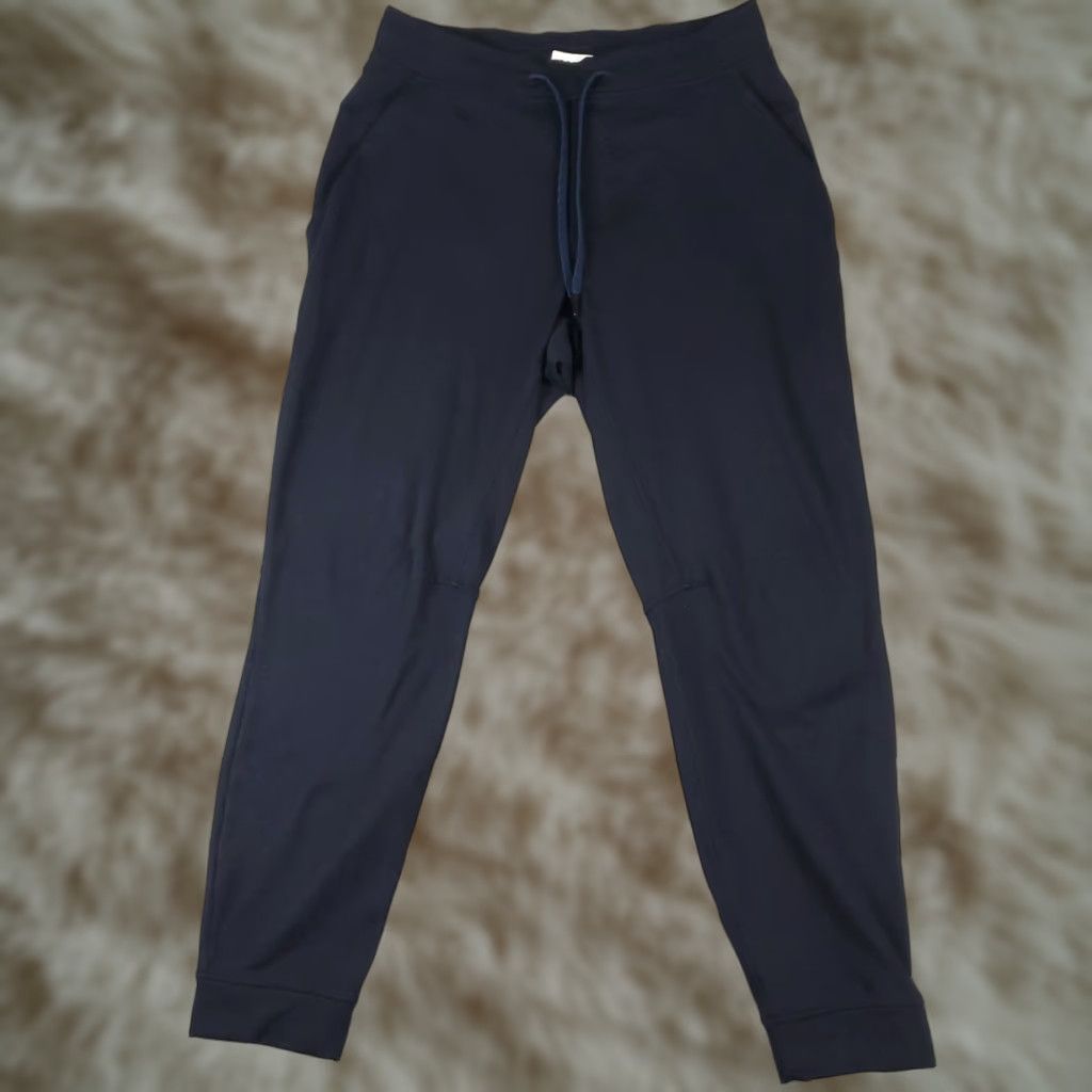 Lululemon Lululemon Pants Mens Regular Navy Blue Tie Track Joggers Size US 31 - 1 Thumbnail