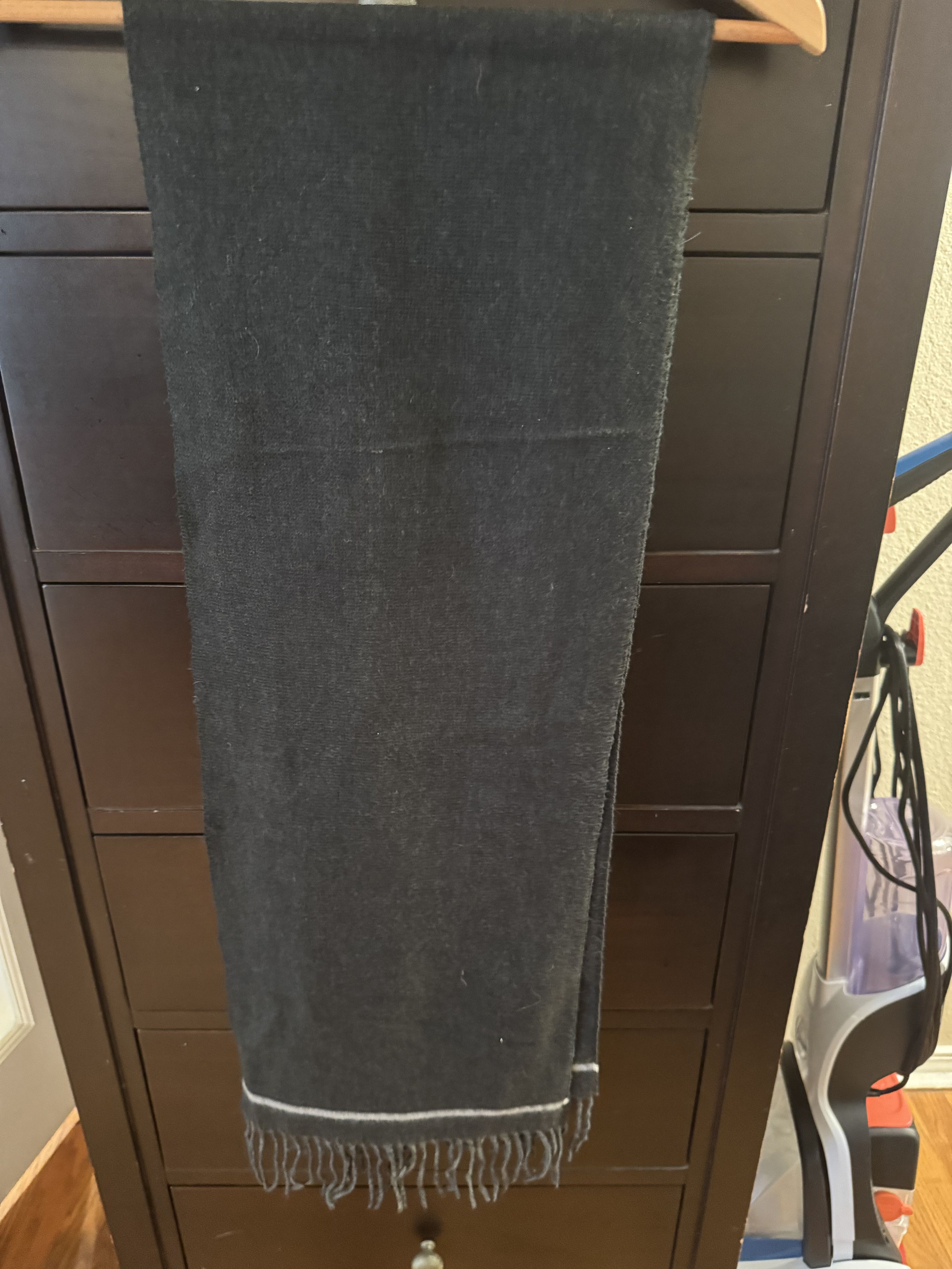 Other 100% Acrylic Dark Grey Scarf Size ONE SIZE - 1 Thumbnail