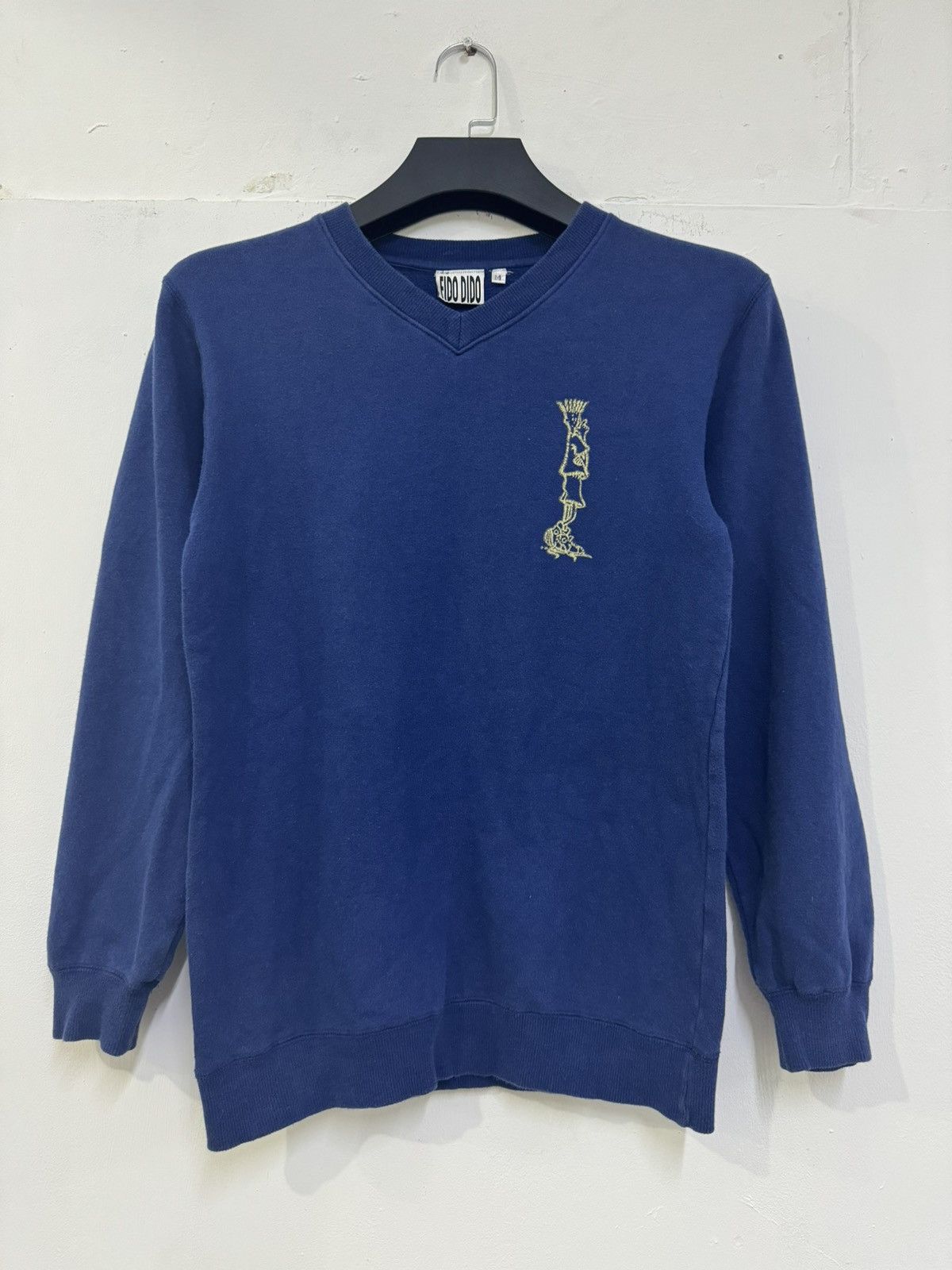 Vintage 💥VINTAGE 1997 FIDO DIDO SWEATSHIRT V-NECK Size US M / EU 48-50 / 2 - 1 Thumbnail