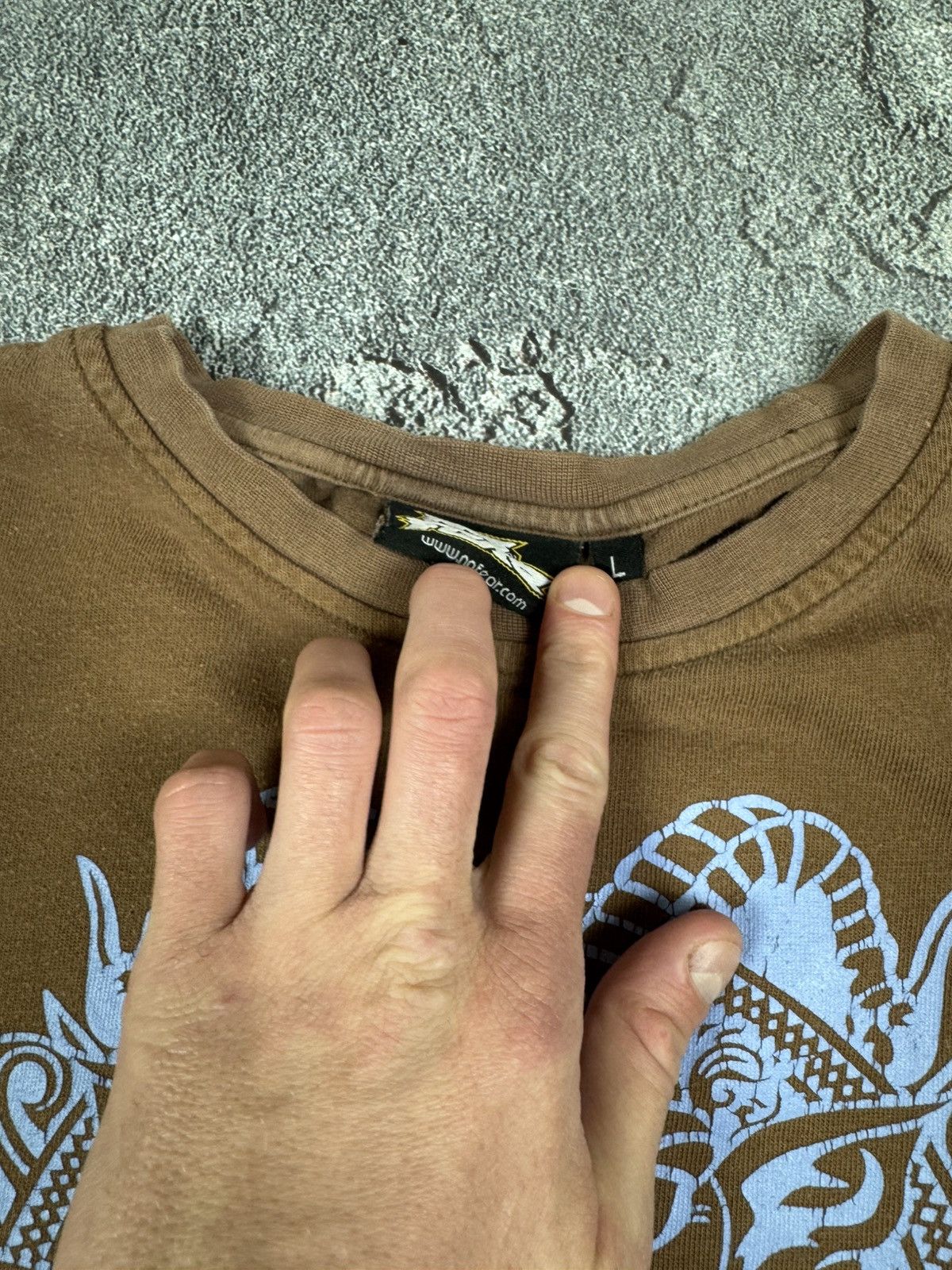 No Fear No Fear Brown Long Sleeve Ed Hardy Graphic 2000s Size L Y2K Size US L / EU 52-54 / 3 - 4 Thumbnail